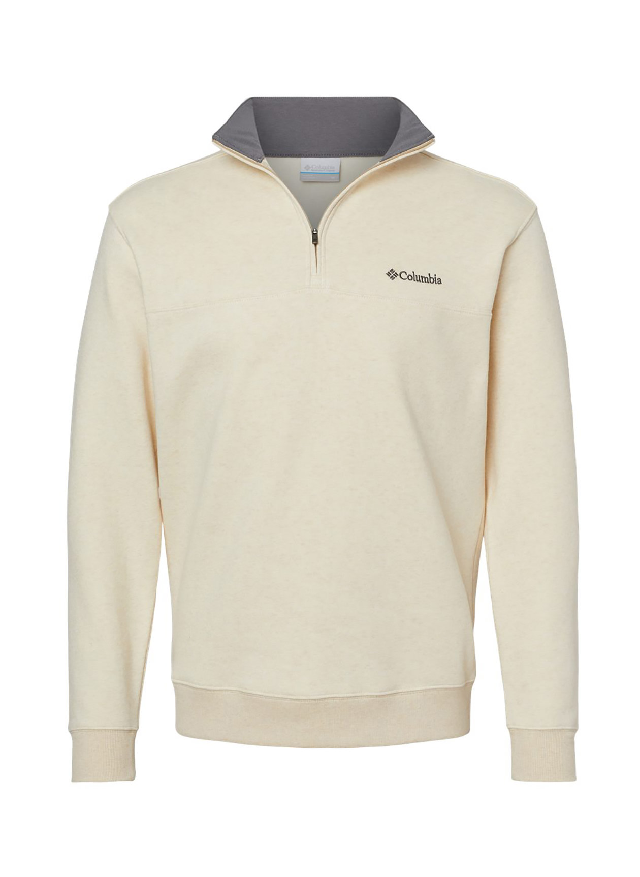 Columbia Men s Oatmeal Heather Hart Mountain II Half Zip Custom Quarter Zips