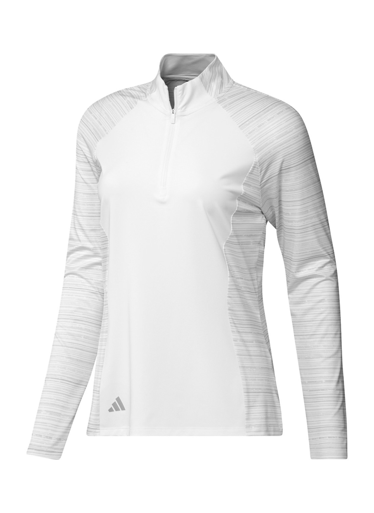 Customized Adidas Women's White Golf Ultimate365 Solid Quarter-Zip |  Embroidered Quarter-Zip