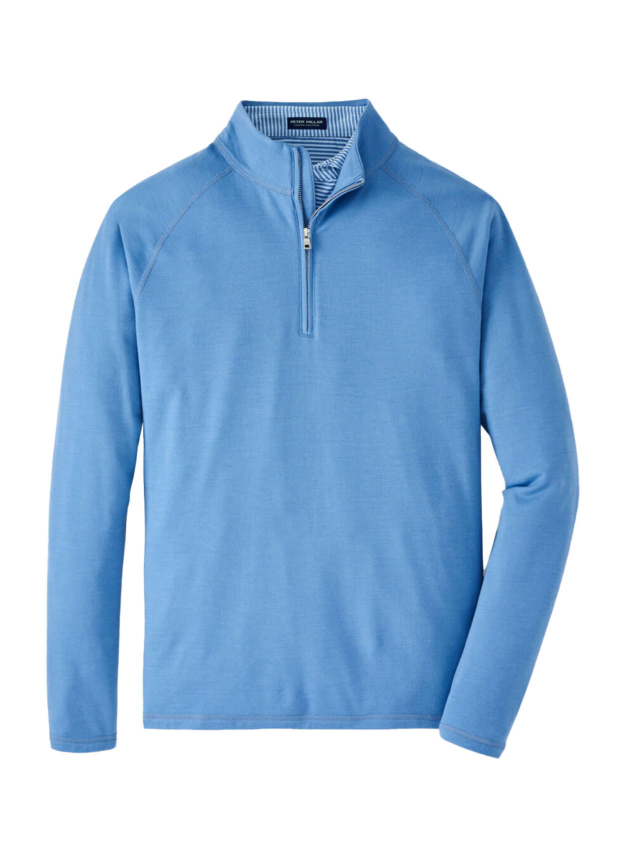 Custom Pullovers Peter Millar Men s Vintage Indigo Excursionist Flex Performance Pullover