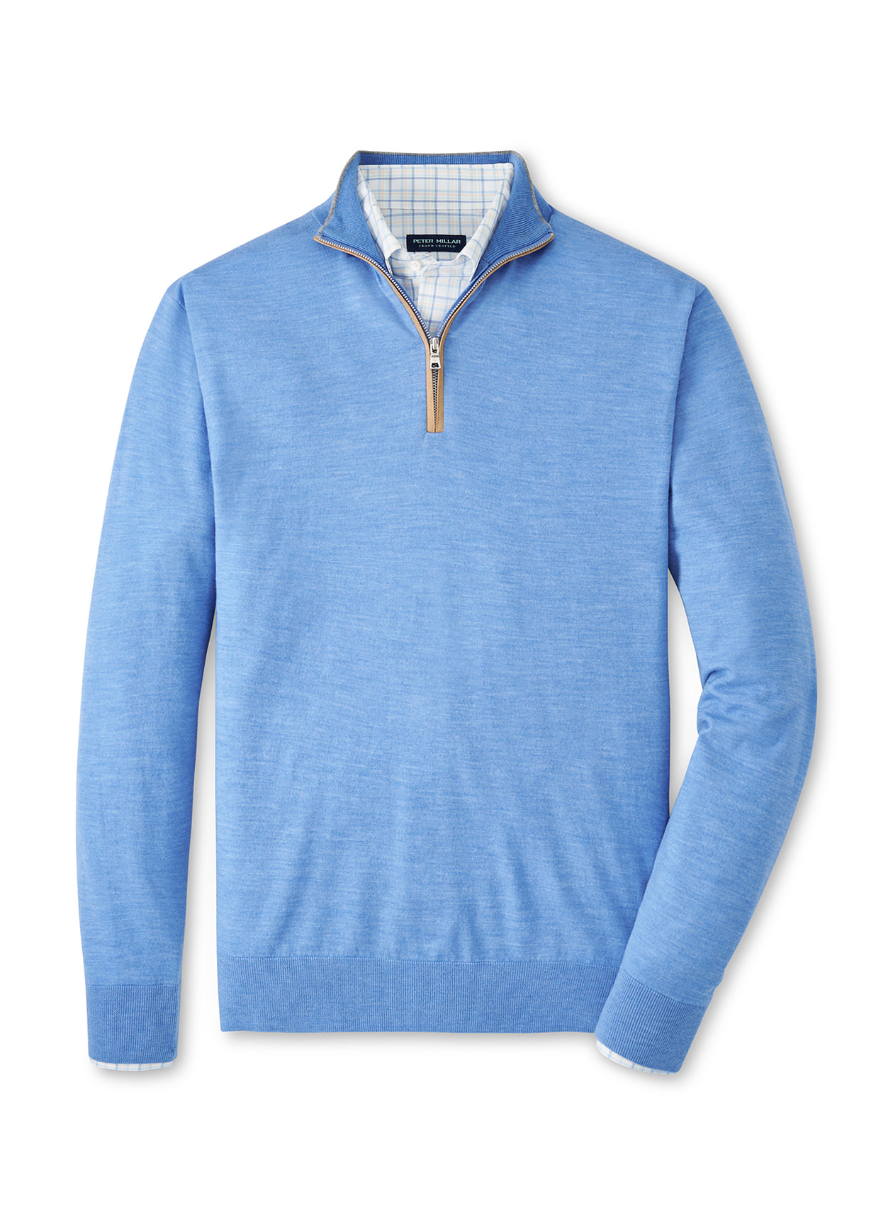 Peter Millar Men’s Quarter Zip Golf Italian Merino cheapest Wool Ocean Forest Sea Island.