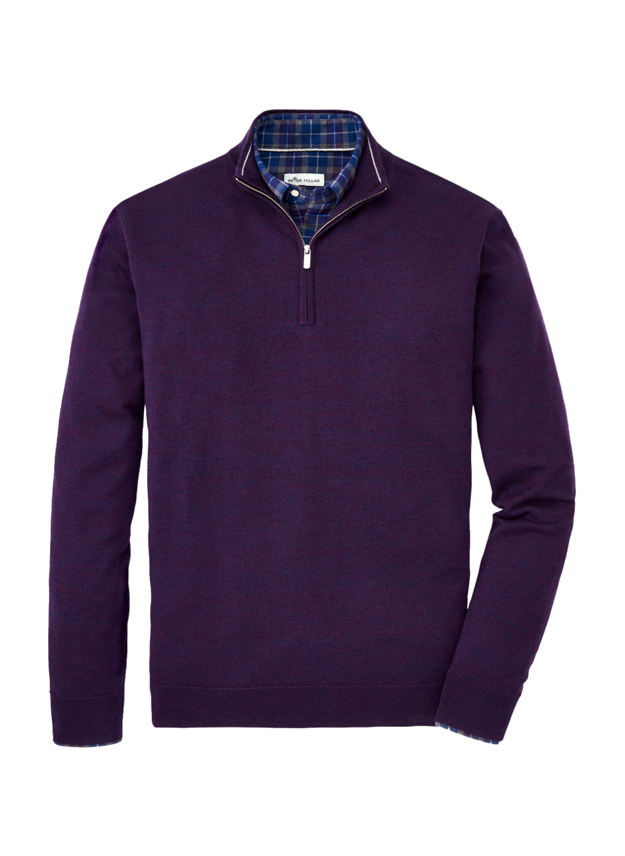 Autumn Fig Peter Millar Autumn Crest Quarter-Zip Sweater