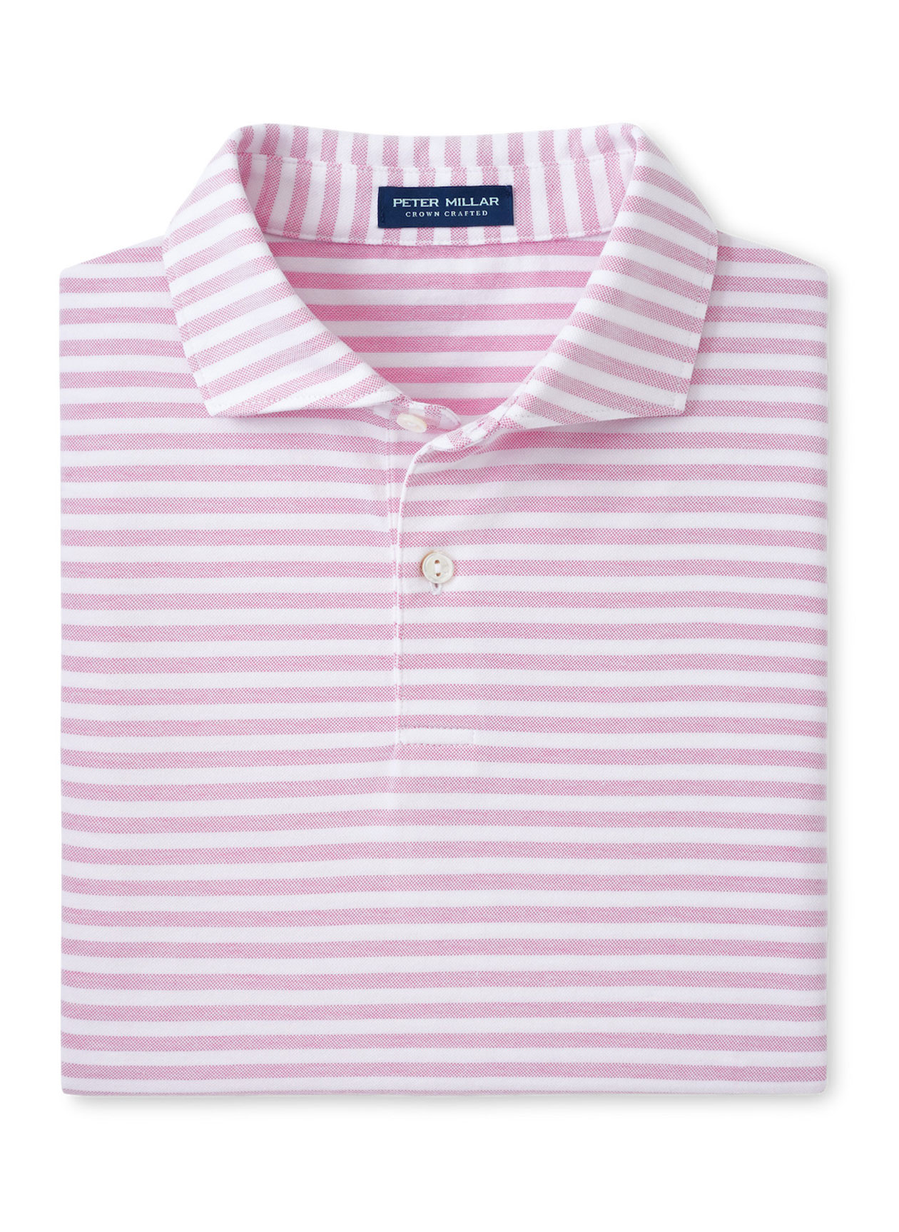Logo Polo Shirts | Peter Millar Men's Pink Lotus Albatross