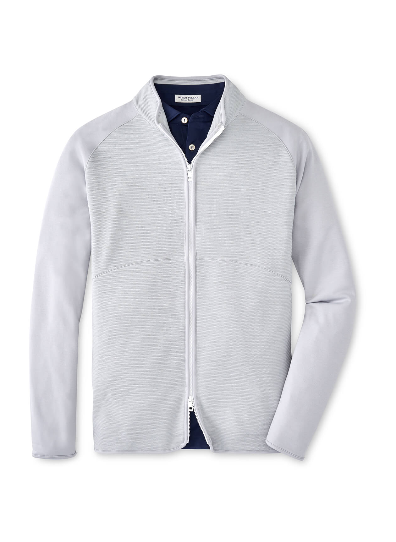 Logo Jacket | Embroidered Peter Millar Men's British Grey Vista