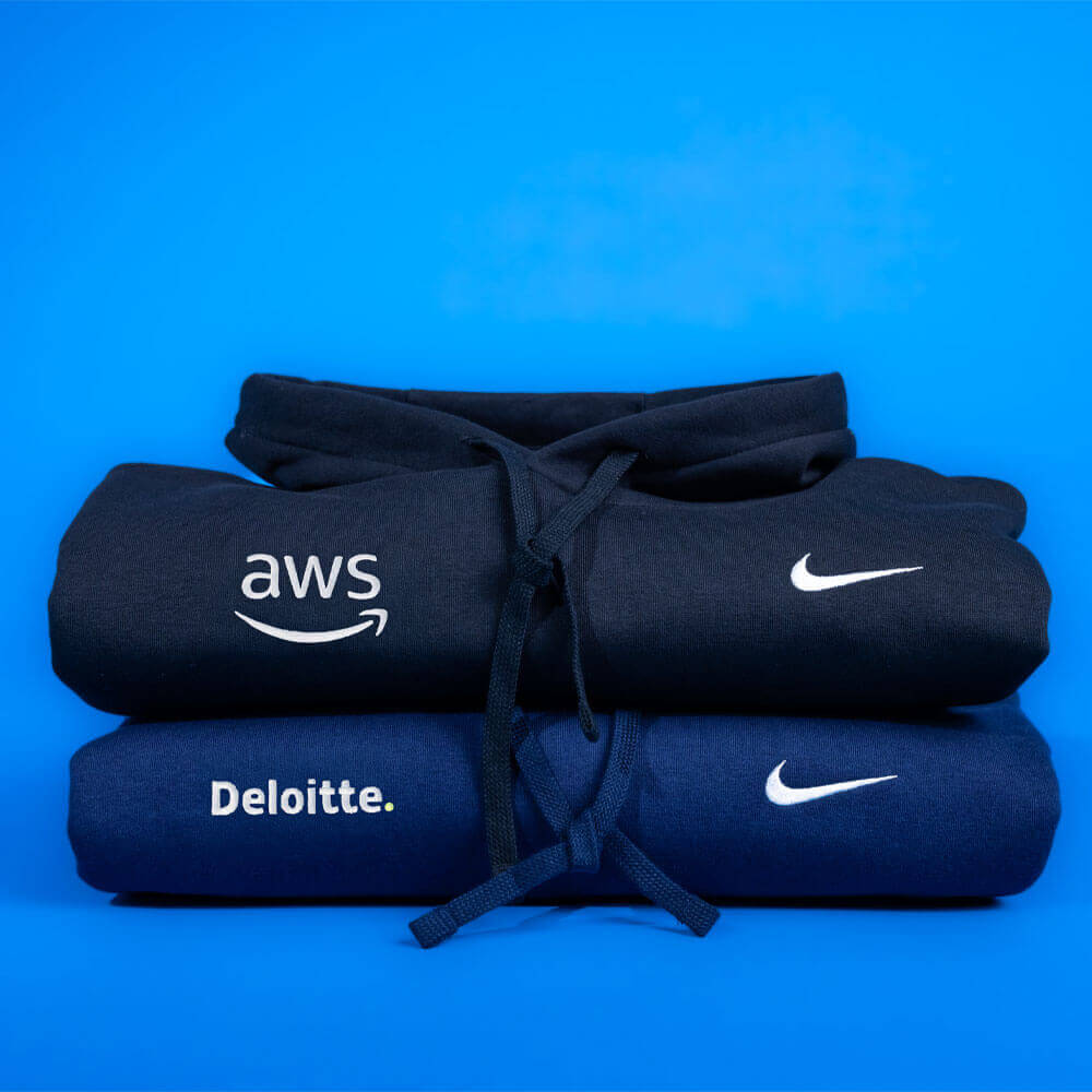 Custom Nike Hoodies. Custom Pullovers. Embroidered Nike Sweatshirts. Nike Embroidered Pullover.