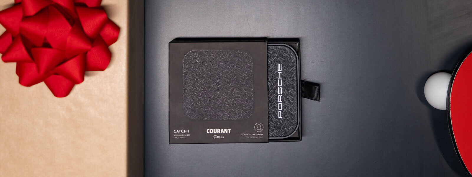 Wireless Courant Charger. Custom Corporate Gifts. Sustainable Gifts. Leather Cases. Linen Weave.