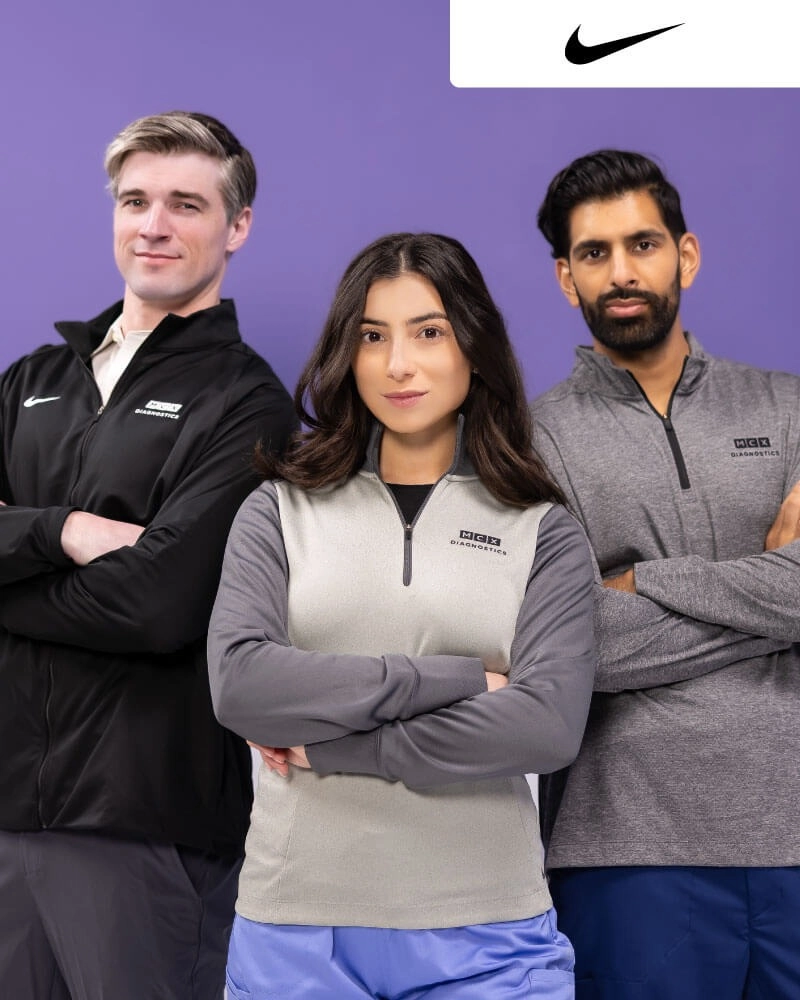 Nike custom nurse jackets to upgrade your healthcare uniforms and branding.