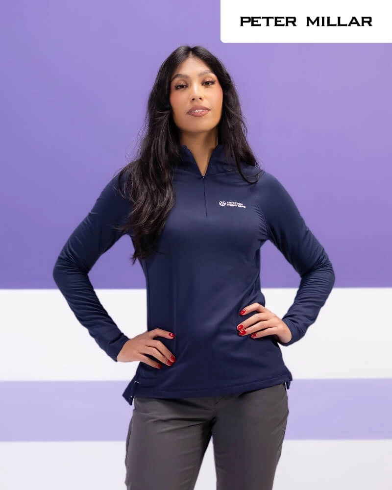 Peter Millar custom medical apparel branded for healthcare executives and hospital buyers.