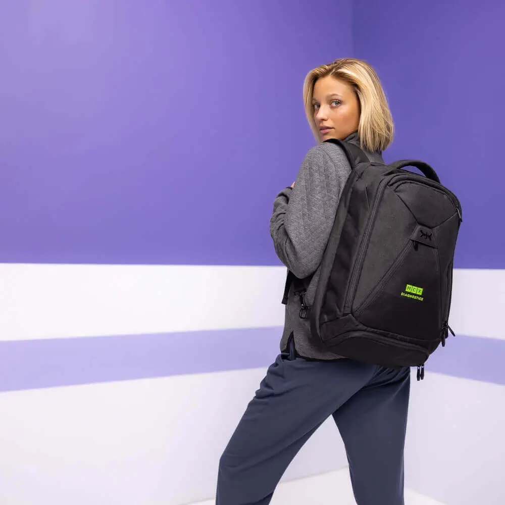 Provide great care with custom backpacks for medical professionals. Knack bags custom embroidery.