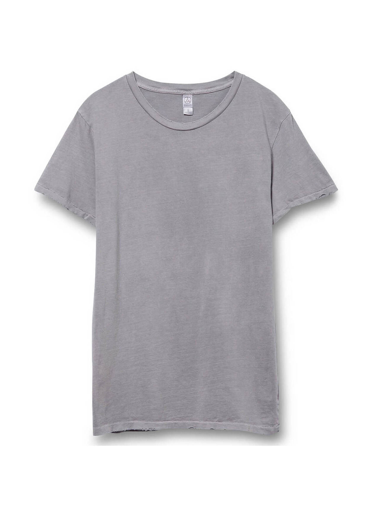 Alternative Men's Grey Pigment Heritage Garment-Dyed Distressed T-Shirt