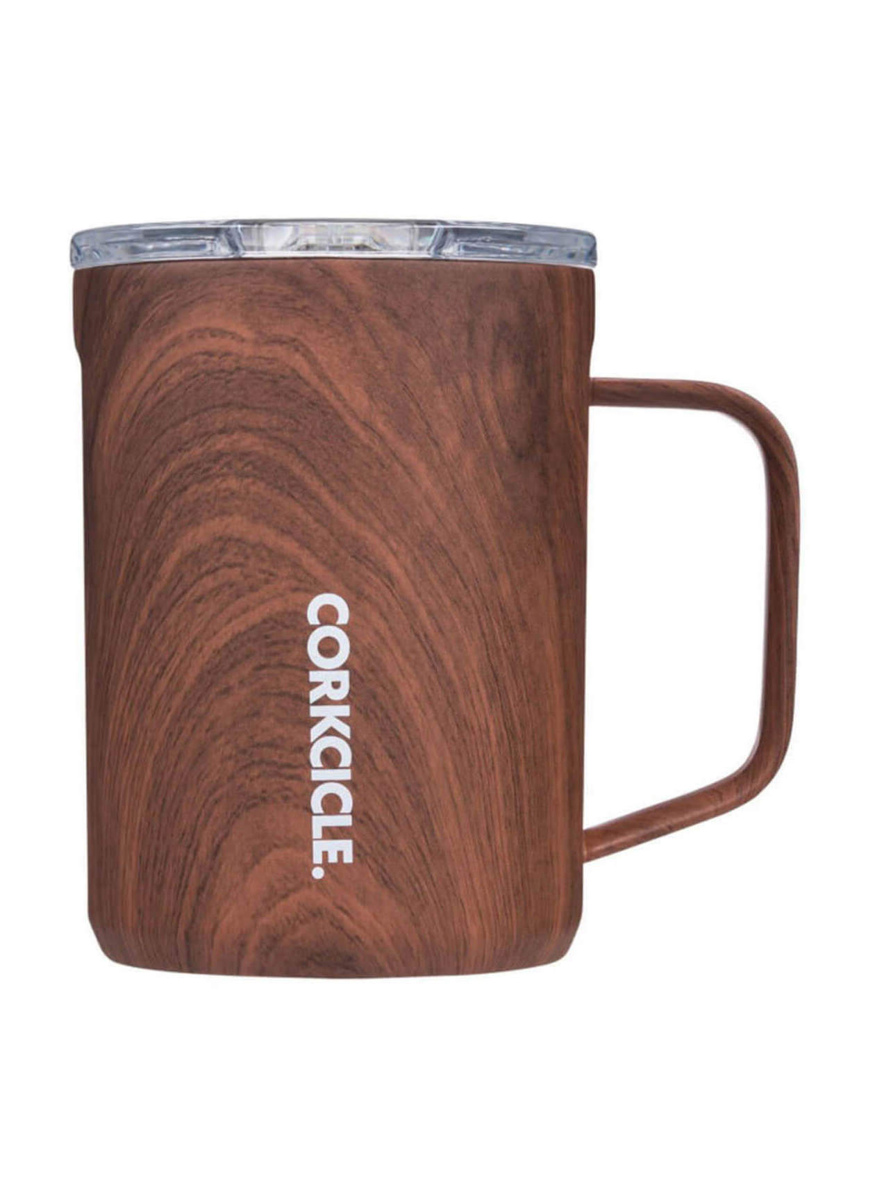 Corkcicle Walnut 16 oz Coffee Mug