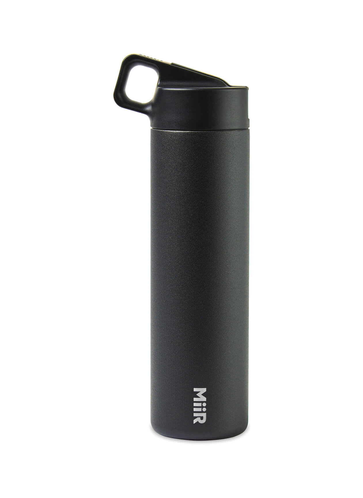 Miir Black Powder Vacuum Insulated Wide Mouth Leakproof Straw Lid Bottle - 20 oz