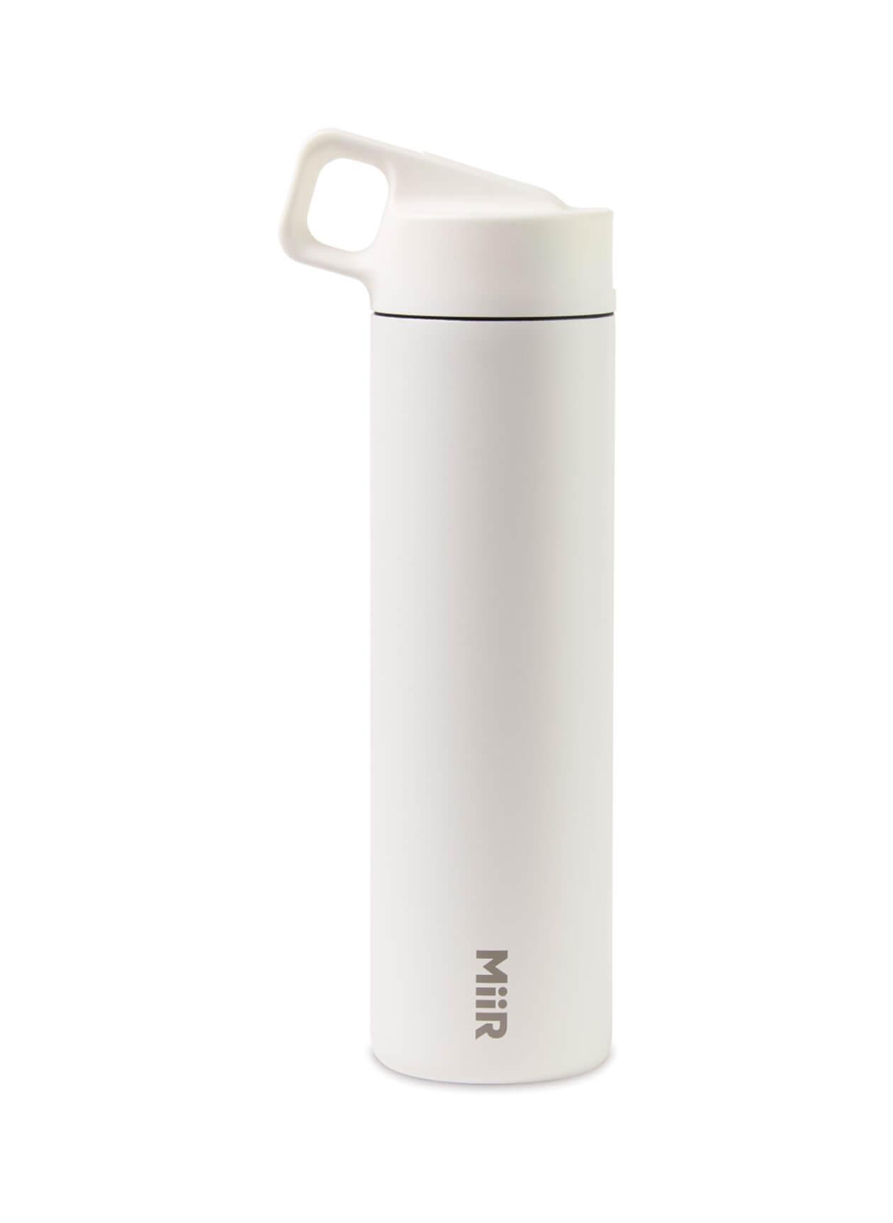 Miir White Powder Vacuum Insulated Wide Mouth Leakproof Straw Lid Bottle - 20 oz
