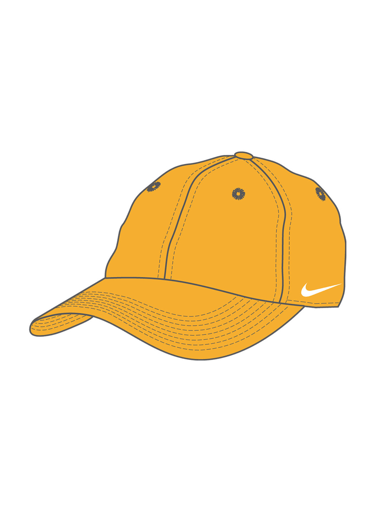 Nike Unversity Gold / White Team Campus Hat