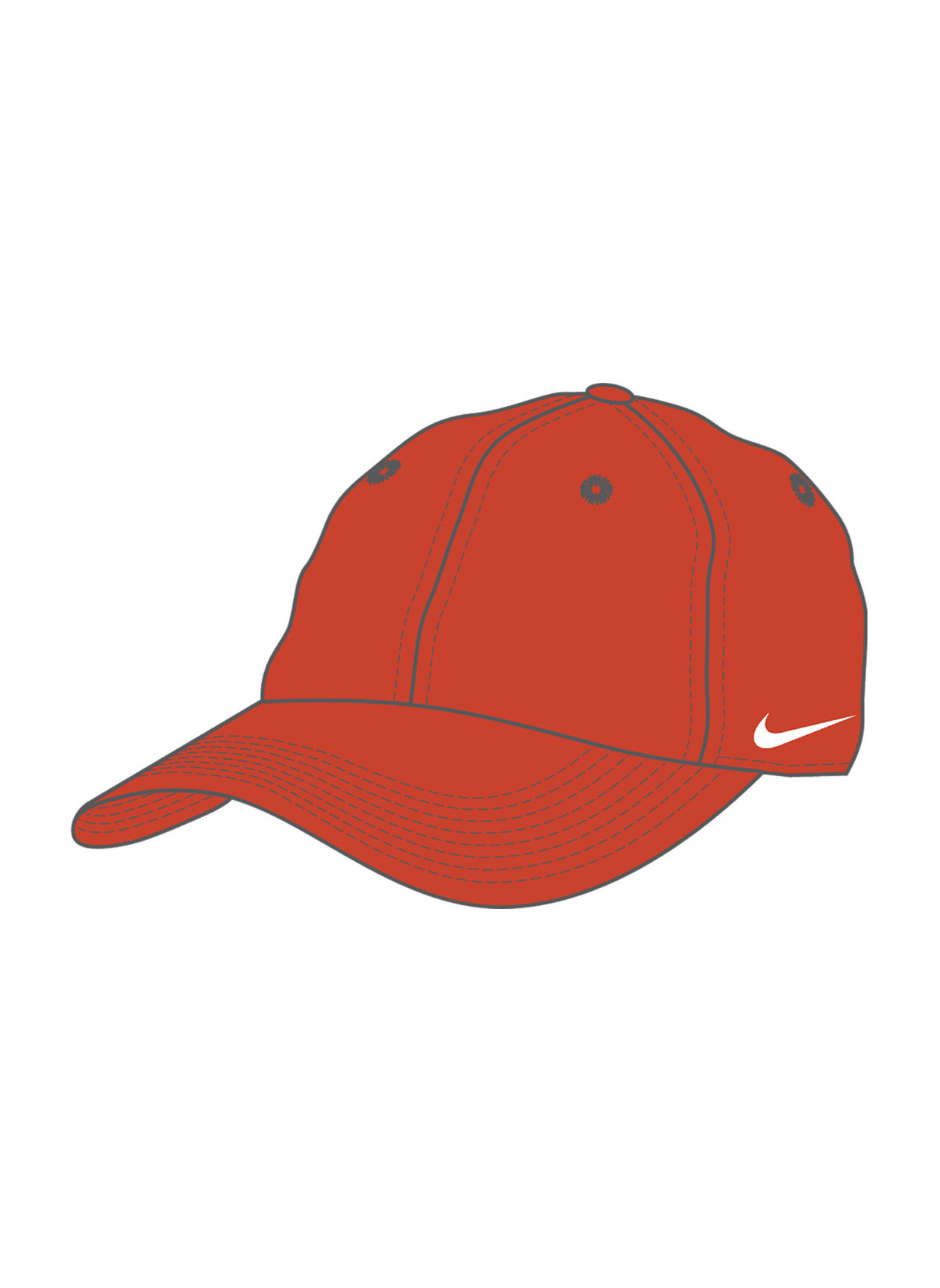 Nike Team Orange / White Team Campus Hat