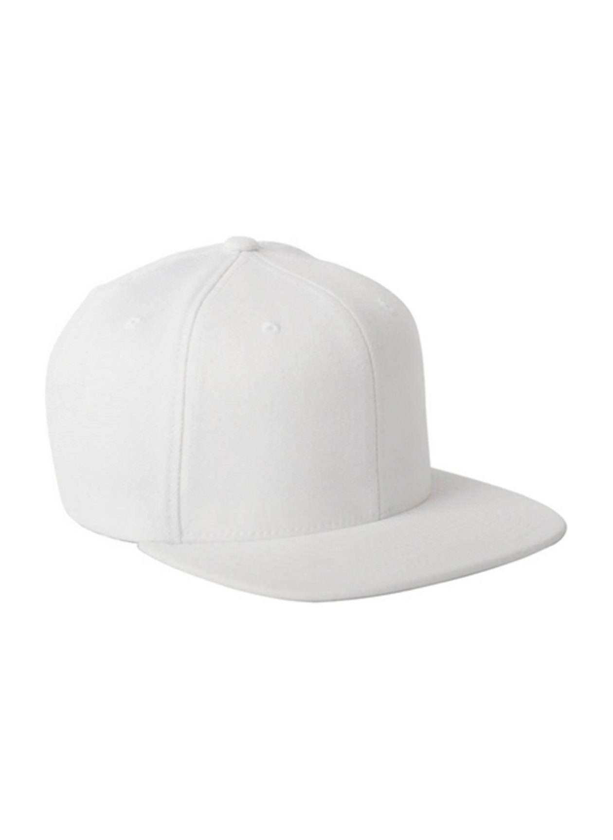 Flexfit White Wool Blend Snapback Hat