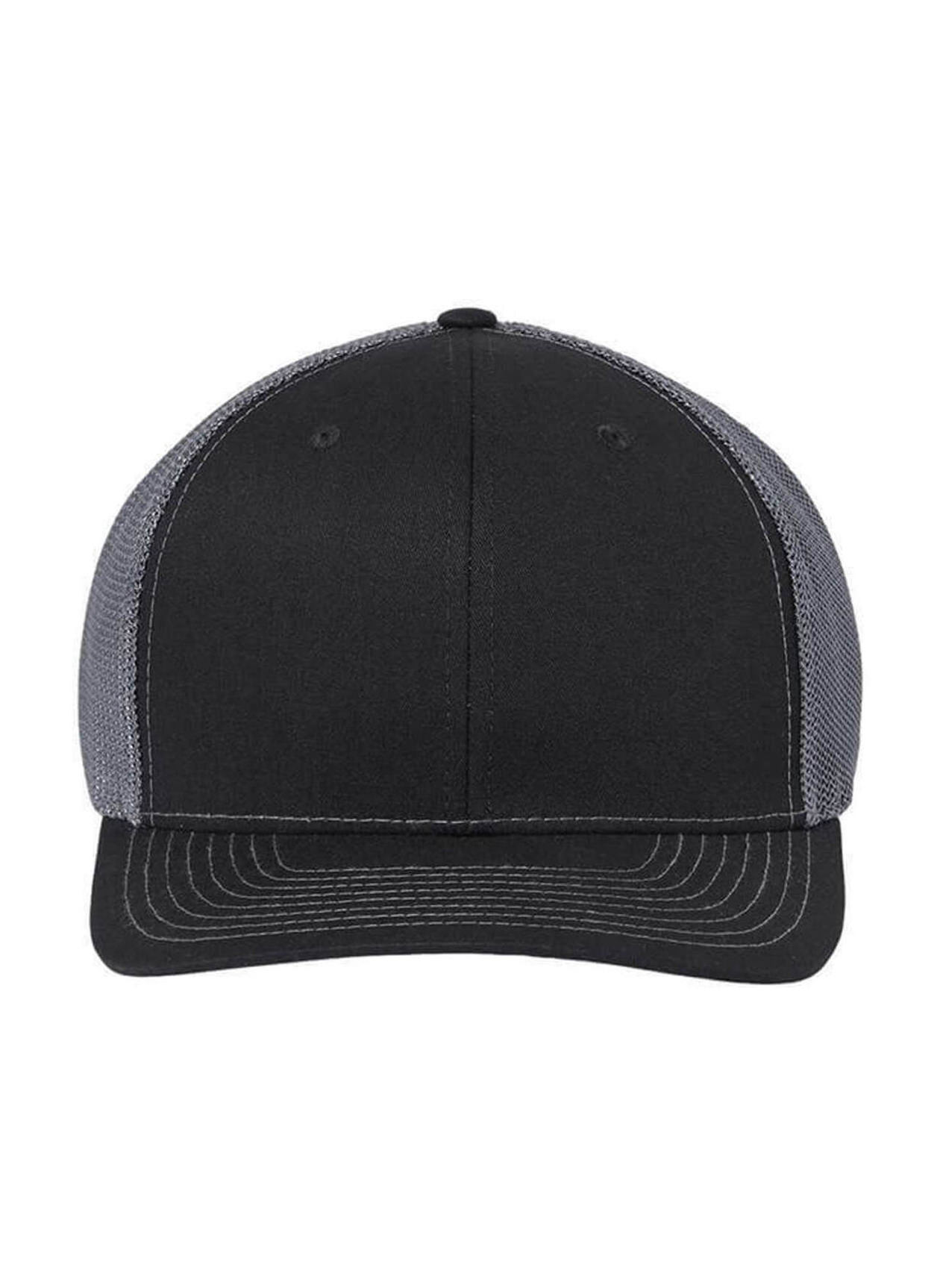 Richardson Black / Graphite Richarson 112+ R-Flex Adjustable Trucker Hat