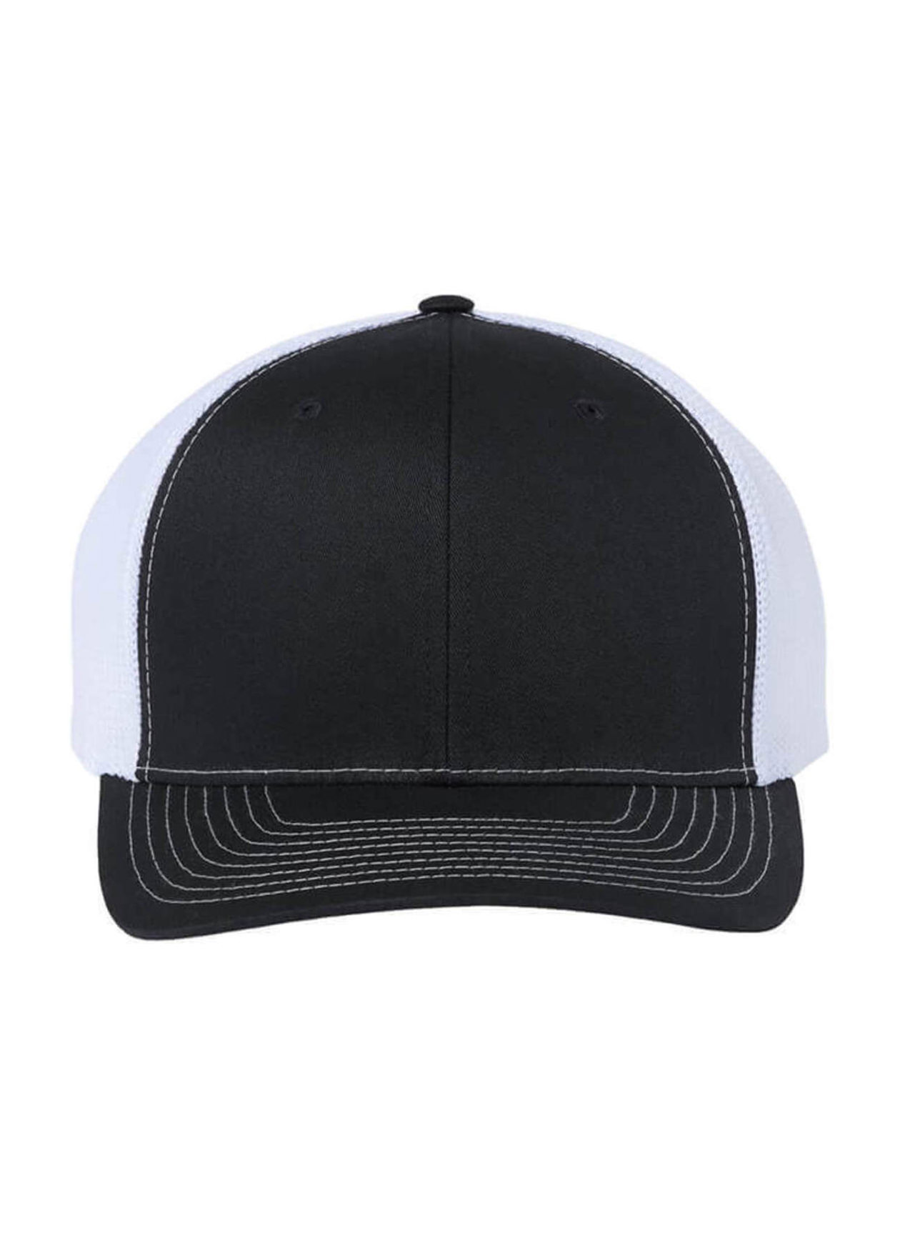 Richardson Black / White Richarson 112+ R-Flex Adjustable Trucker Hat
