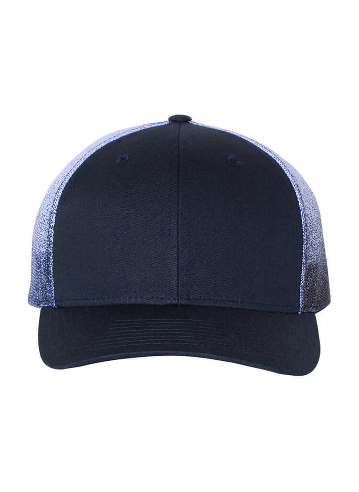 Richardson Navy / Navy Printed Mesh-Back Trucker Hat