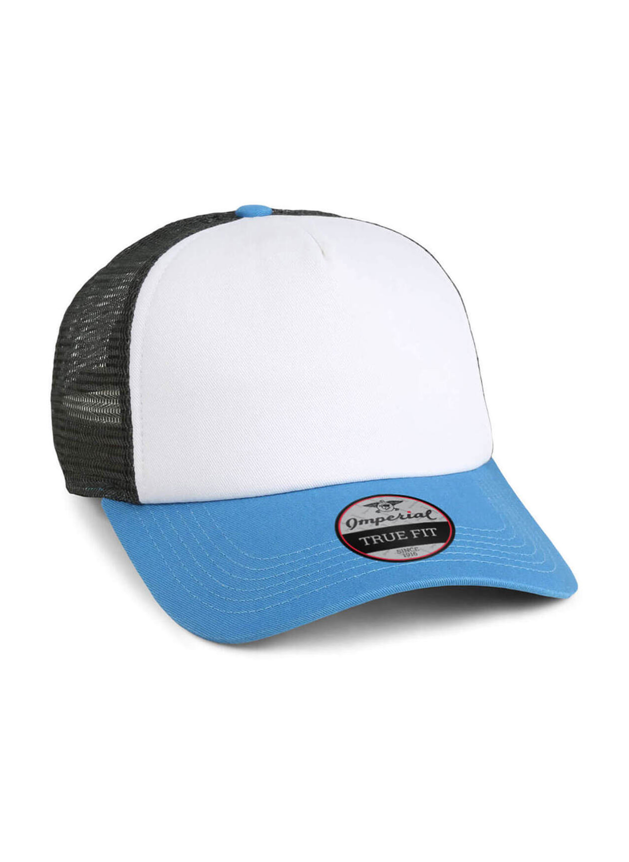 Imperial White / Nassau / Charcoal The North Country Trucker Hat