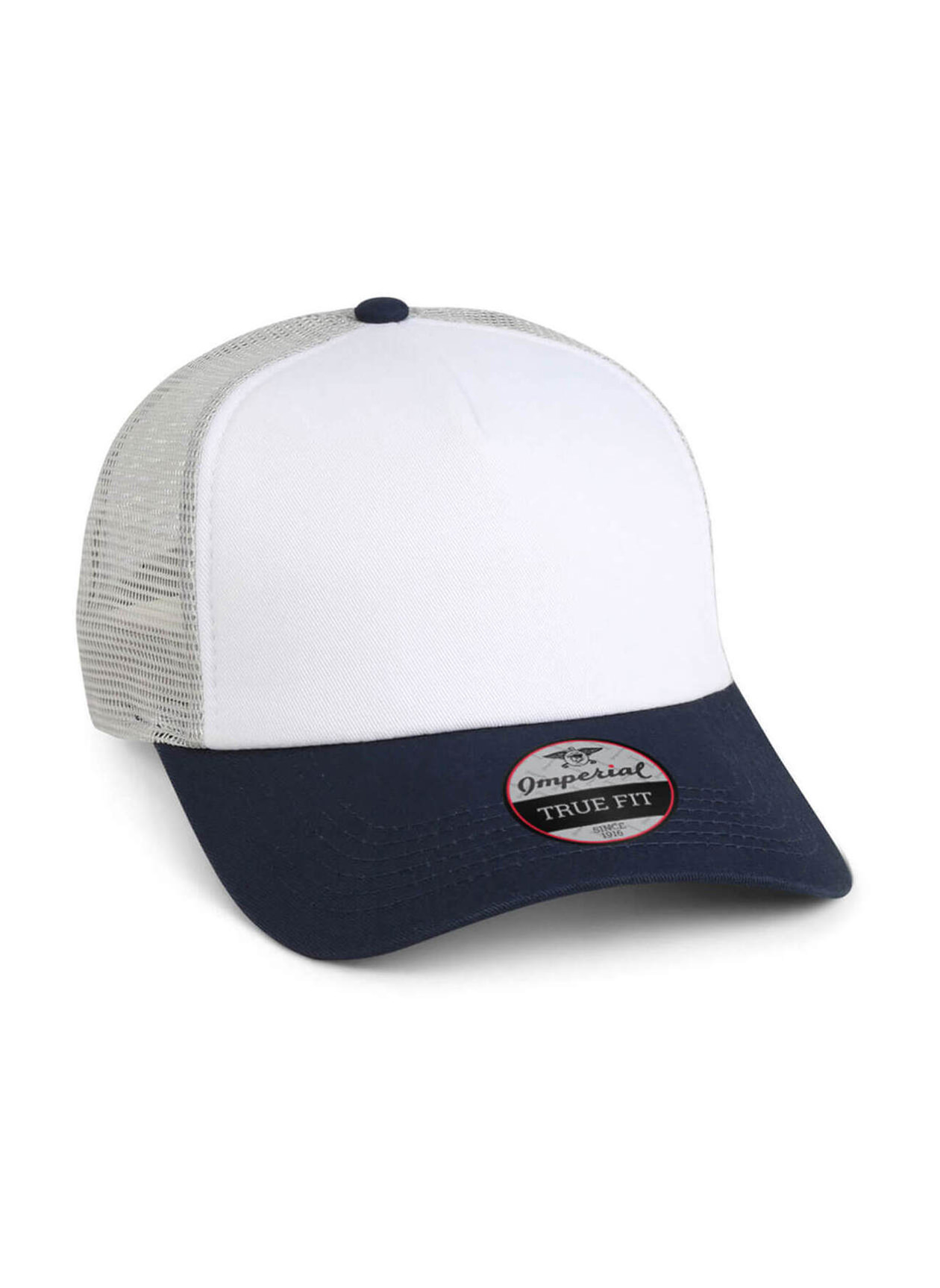 Imperial White / Navy / Grey The North Country Trucker Hat