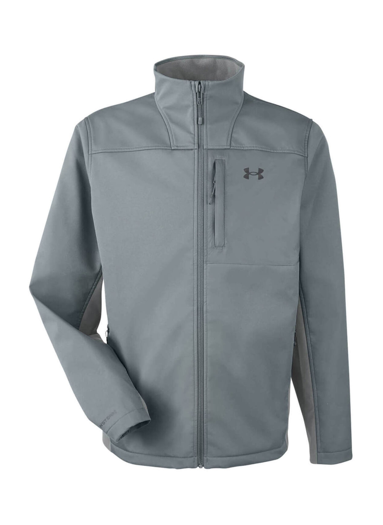Customized Under Armour Men's Grey ColdGear Infrared Shield 2.0 Jacket