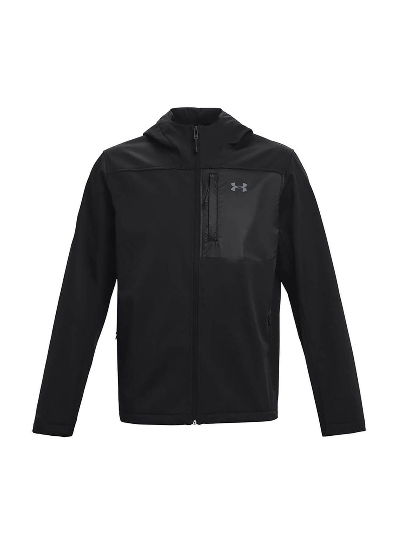 Corporate Under Armour Men's Black ColdGear Infrared Shield 2.0 Hooded  Jacket