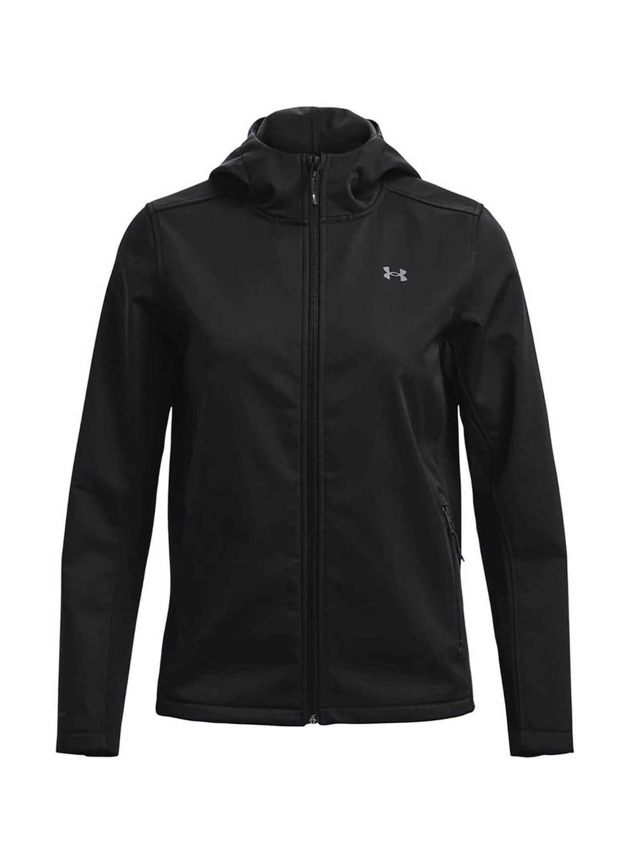 Custom Jackets  Corporate Under Armour Women's Black / Grey ColdGear  Infrared Shield 2.0 Hooded Jacket