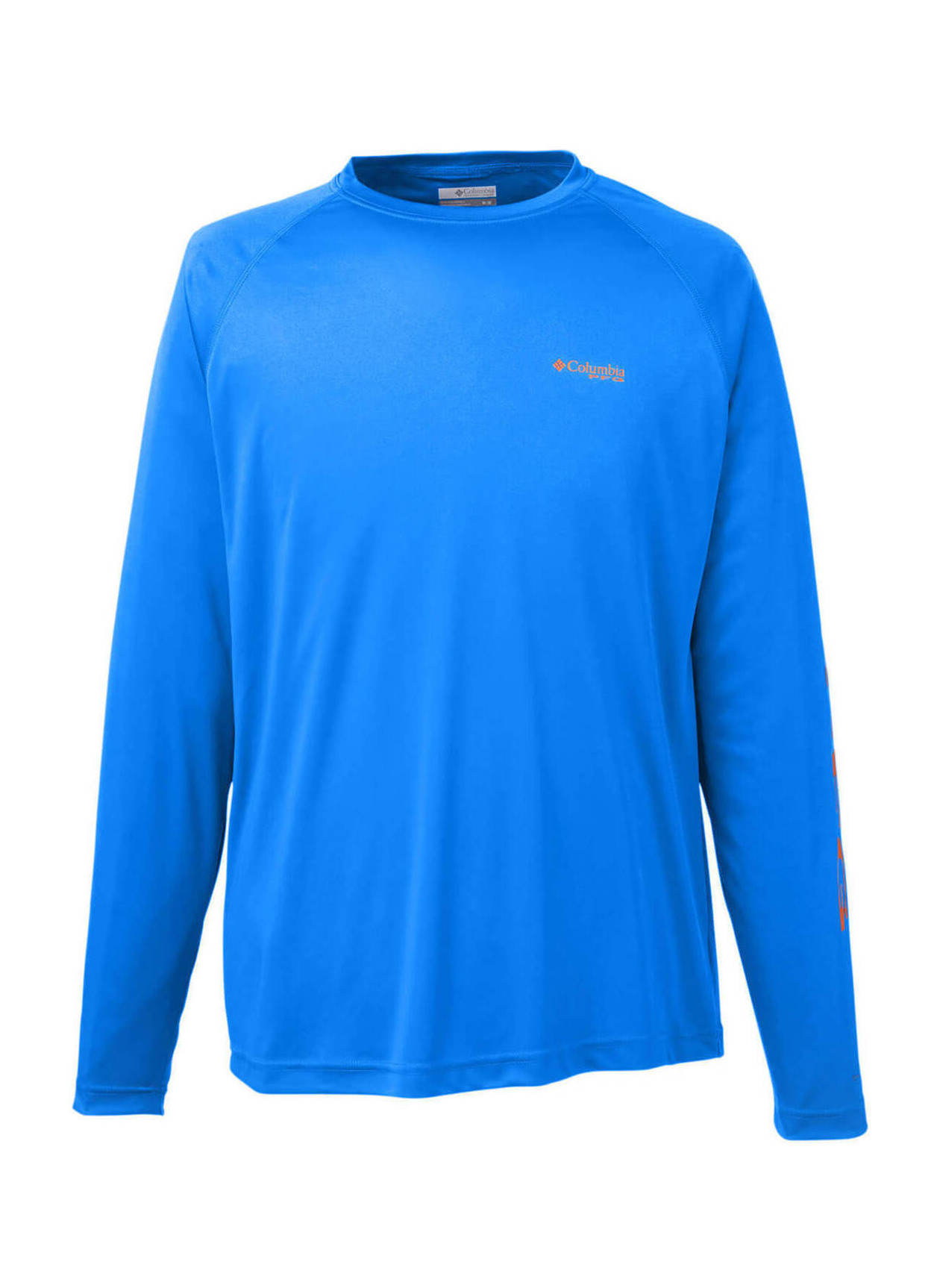 Columbia Men's Vivid Blue / Jupiter Terminal Tackle Long-Sleeve T-Shirt