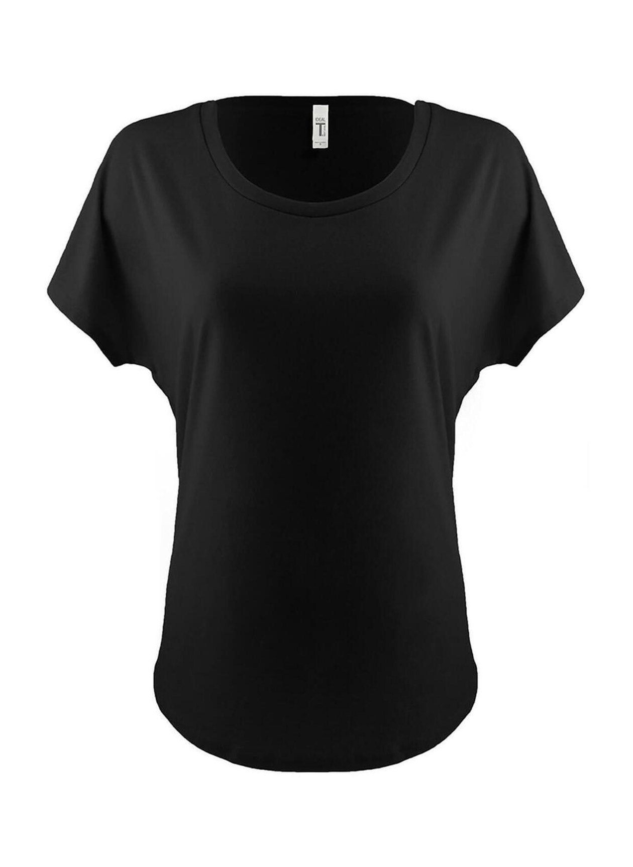 Next Level Women's Black Ideal Dolman T-Shirt
