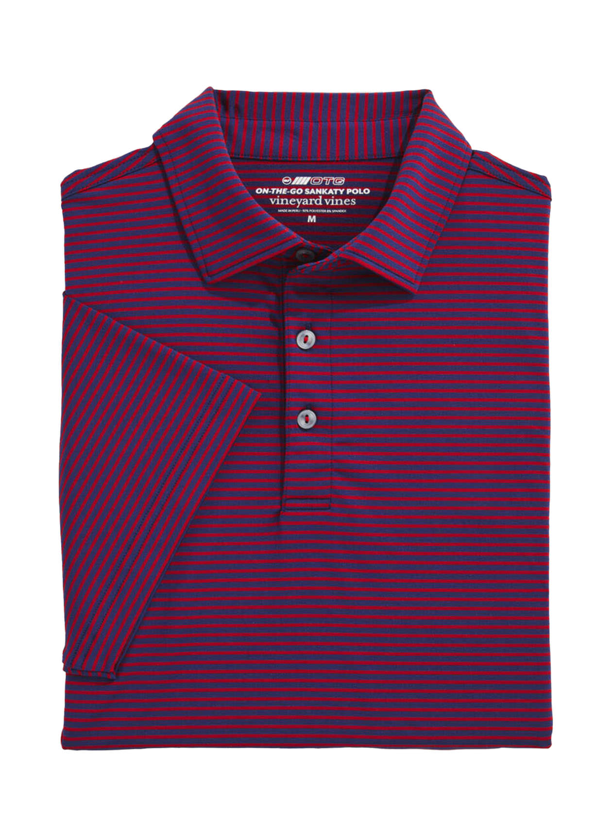 Vineyard Vines Men's Savy Red Bradley Sankaty Polo | Embroidered Polo Shirt