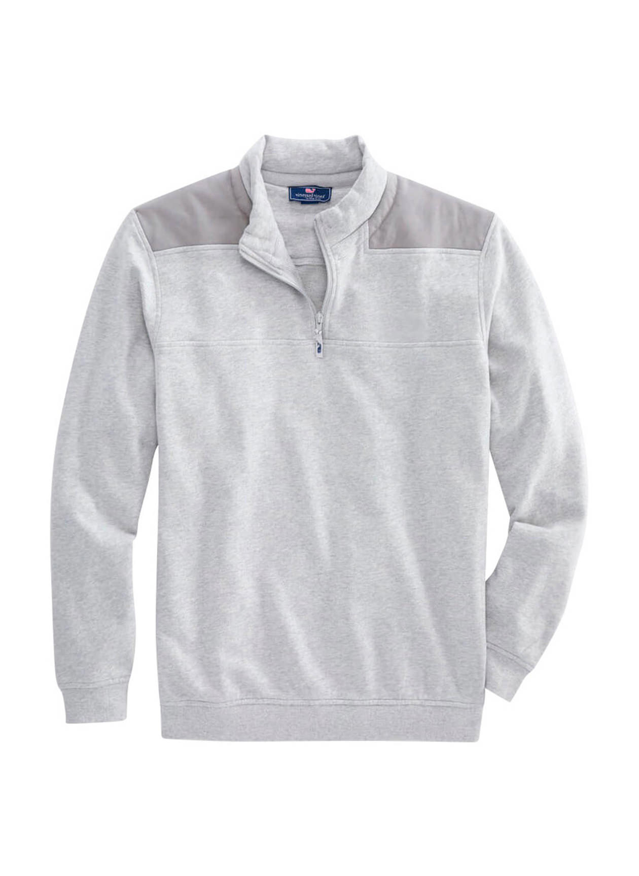 Men's Vineyard Vines Heather Gray Dallas Cowboys Shep Shirt Quarter-Zip Sweatshirt Size: Large