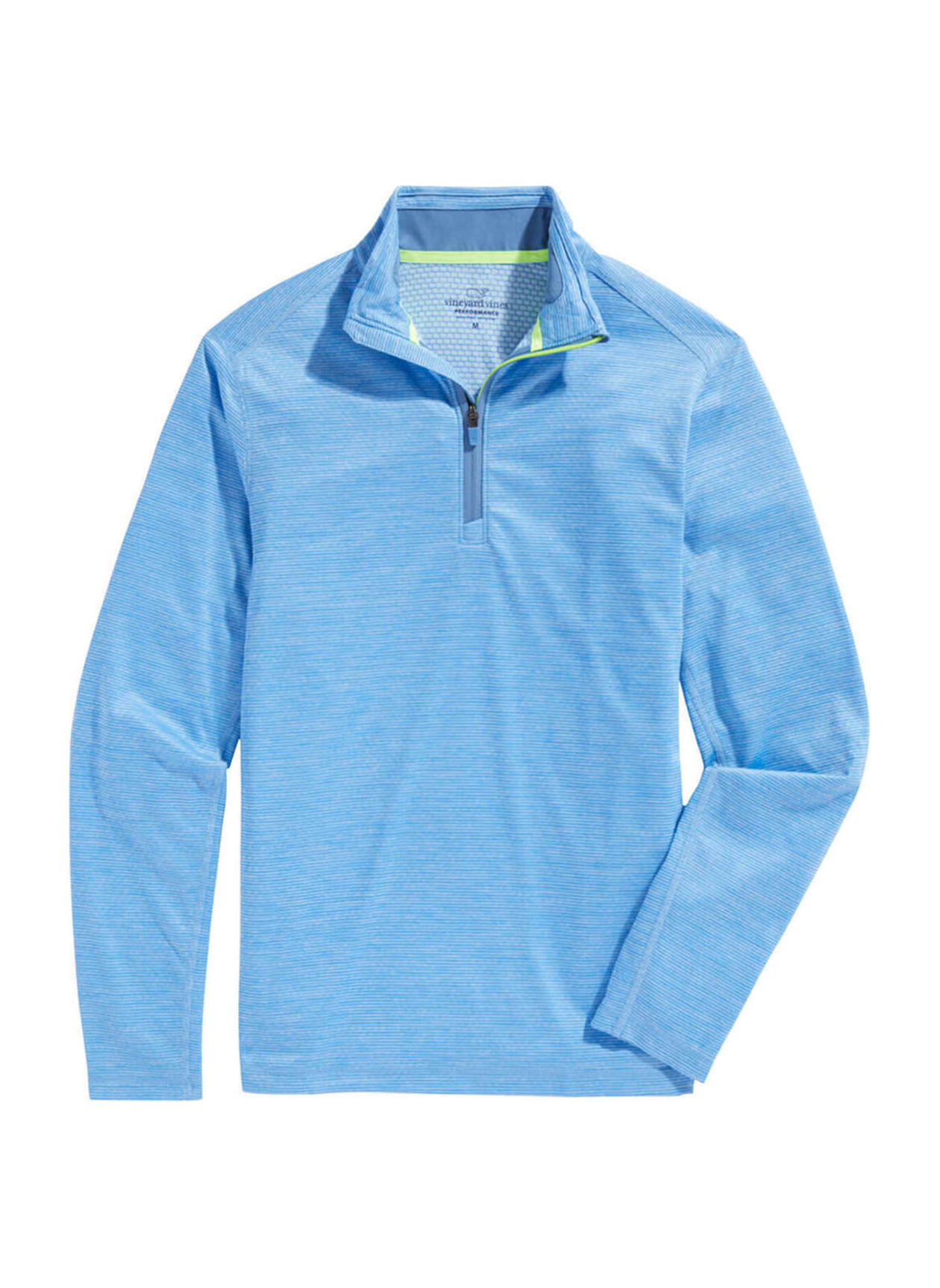 Vineyard Vines Shirt Mens Medium Blue Fishing Sweatshirt Long Sleeve  Stretch EUC