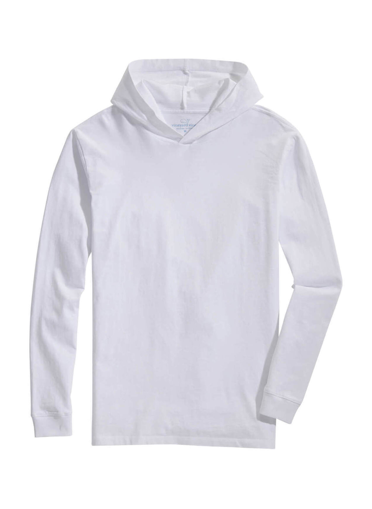 Embroidered Vineyard Vines Men's White Cap Hoodie T-Shirt