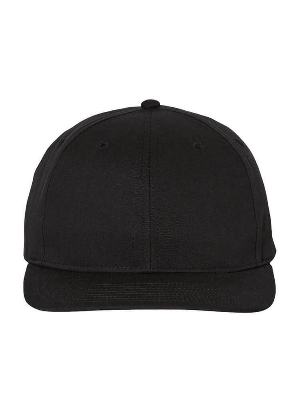 Richardson Black Pro Twill Snapback Hat