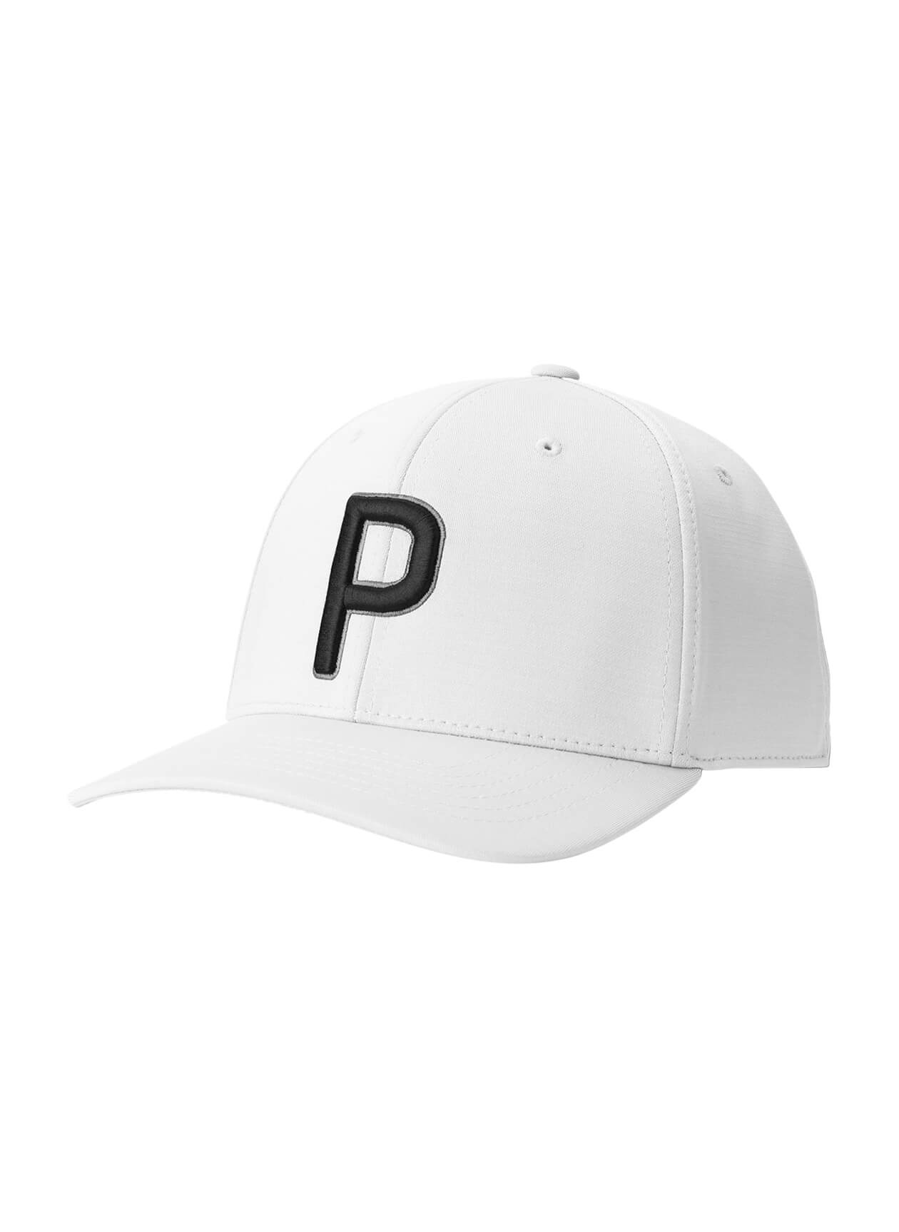 PUMA Bright White P Snapback Golf Cap