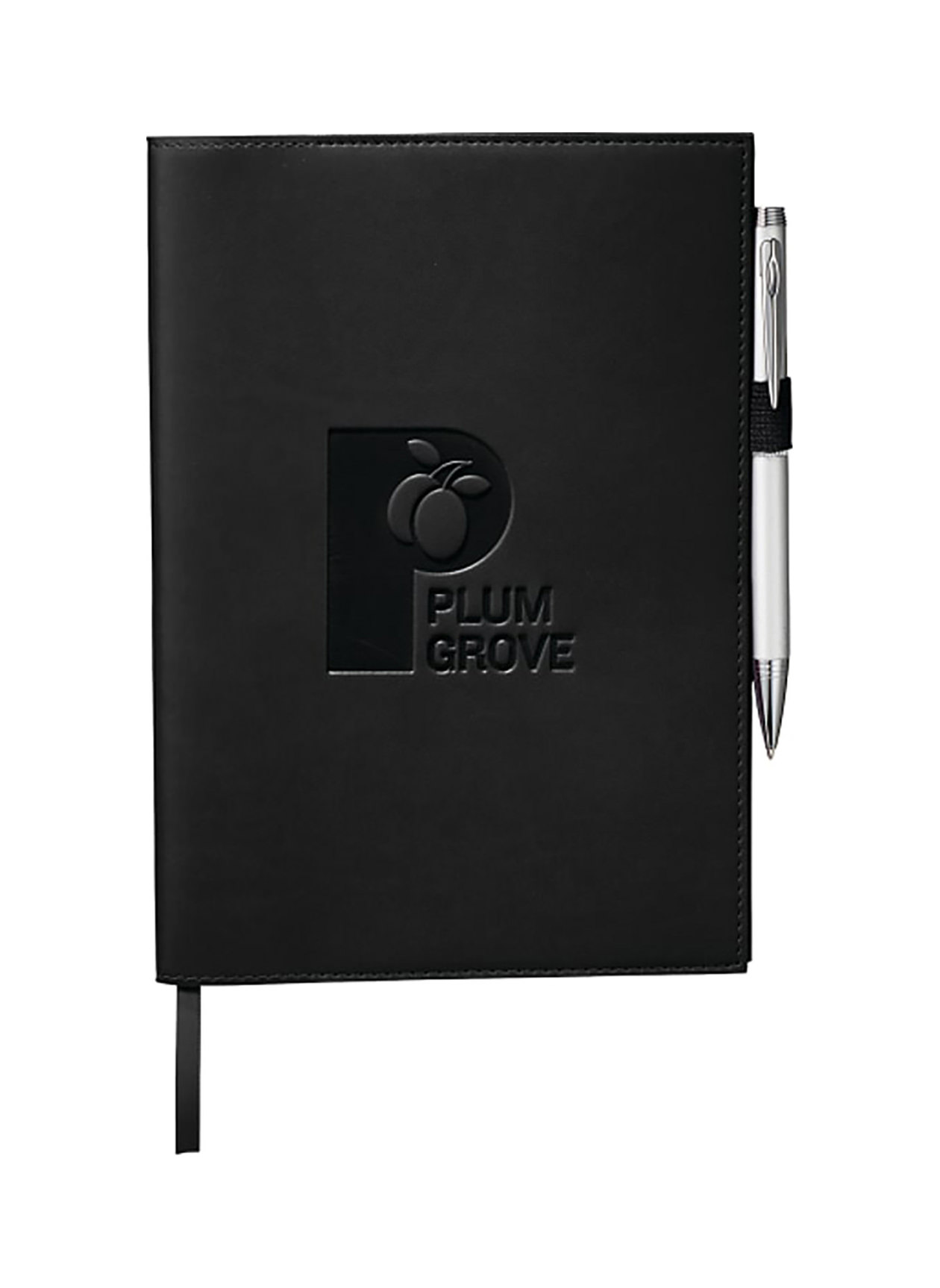 Journalbooks Black 6" x 8.5" FSC Mix Pedova Refillable Notebook