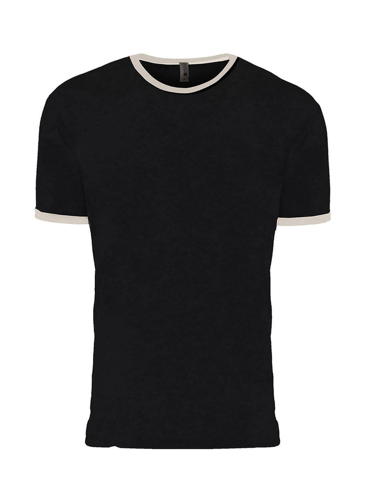 Next Level Men's Black / Natural Unisex Ringer T-Shirt