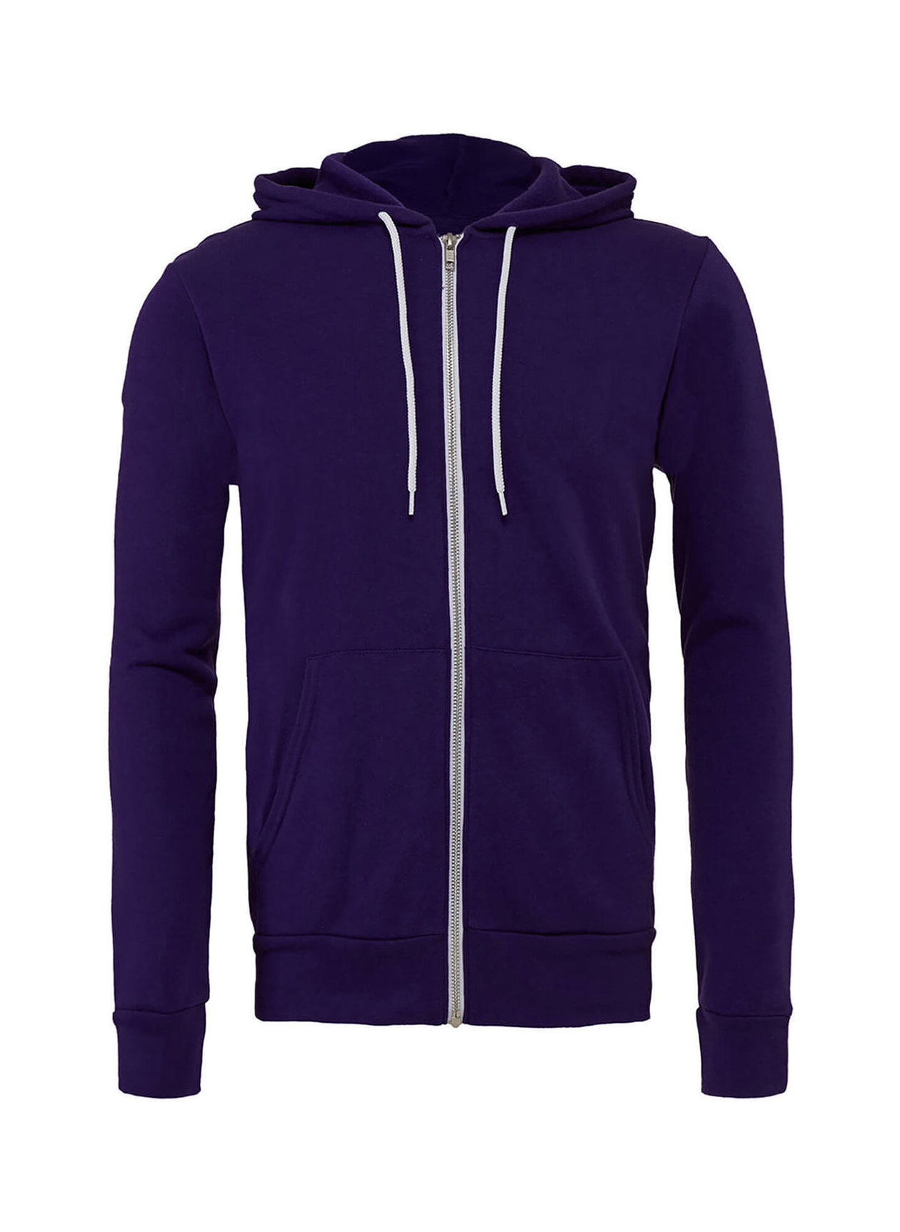 Corporate Hoodies | Bella + Canvas Men's Team Purple Poly-Cotton Fleece ...