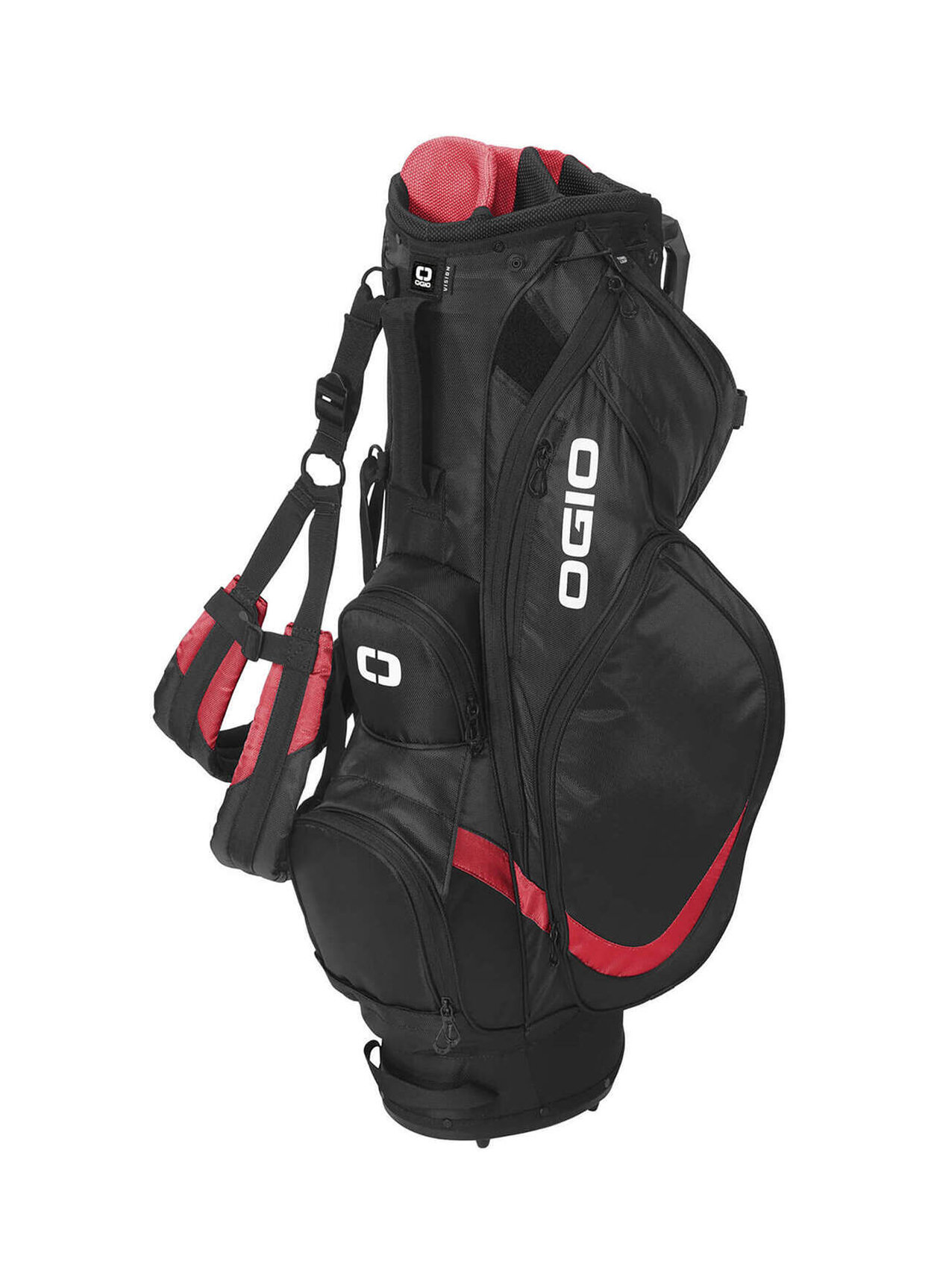OGIO Black / Red Vision 2.0 Golf Bag