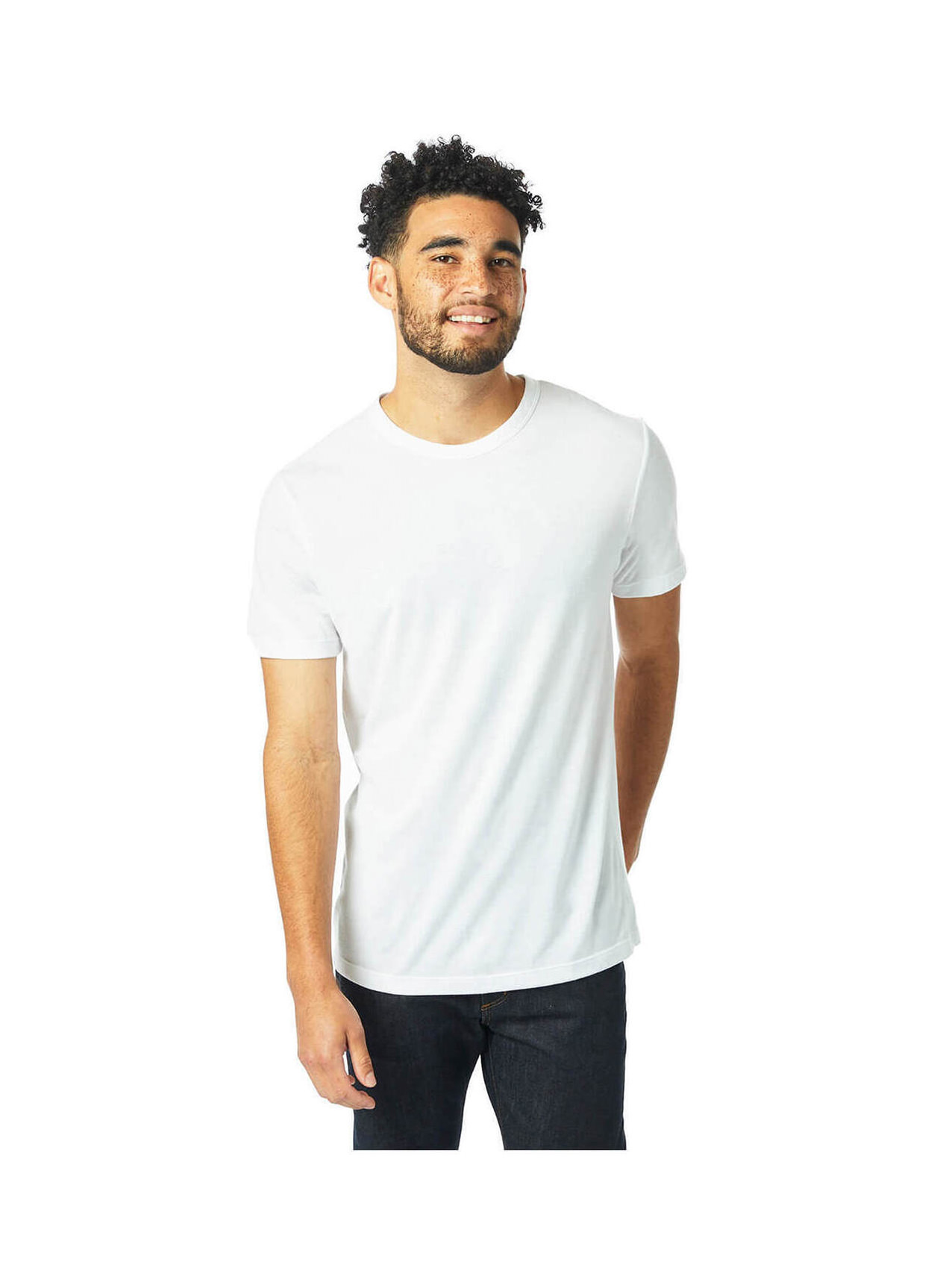 Alternative Men's White Modal Tri-Blend T-Shirt