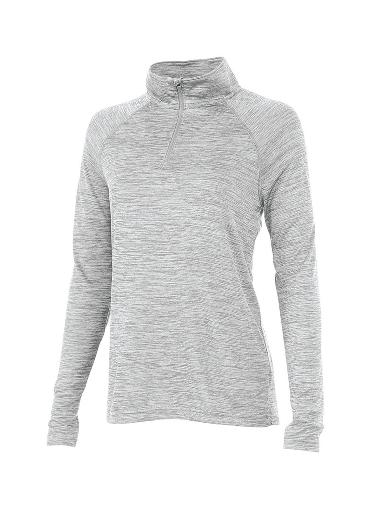 Charles River Women's Grey Space Dyed Quarter-Zip
