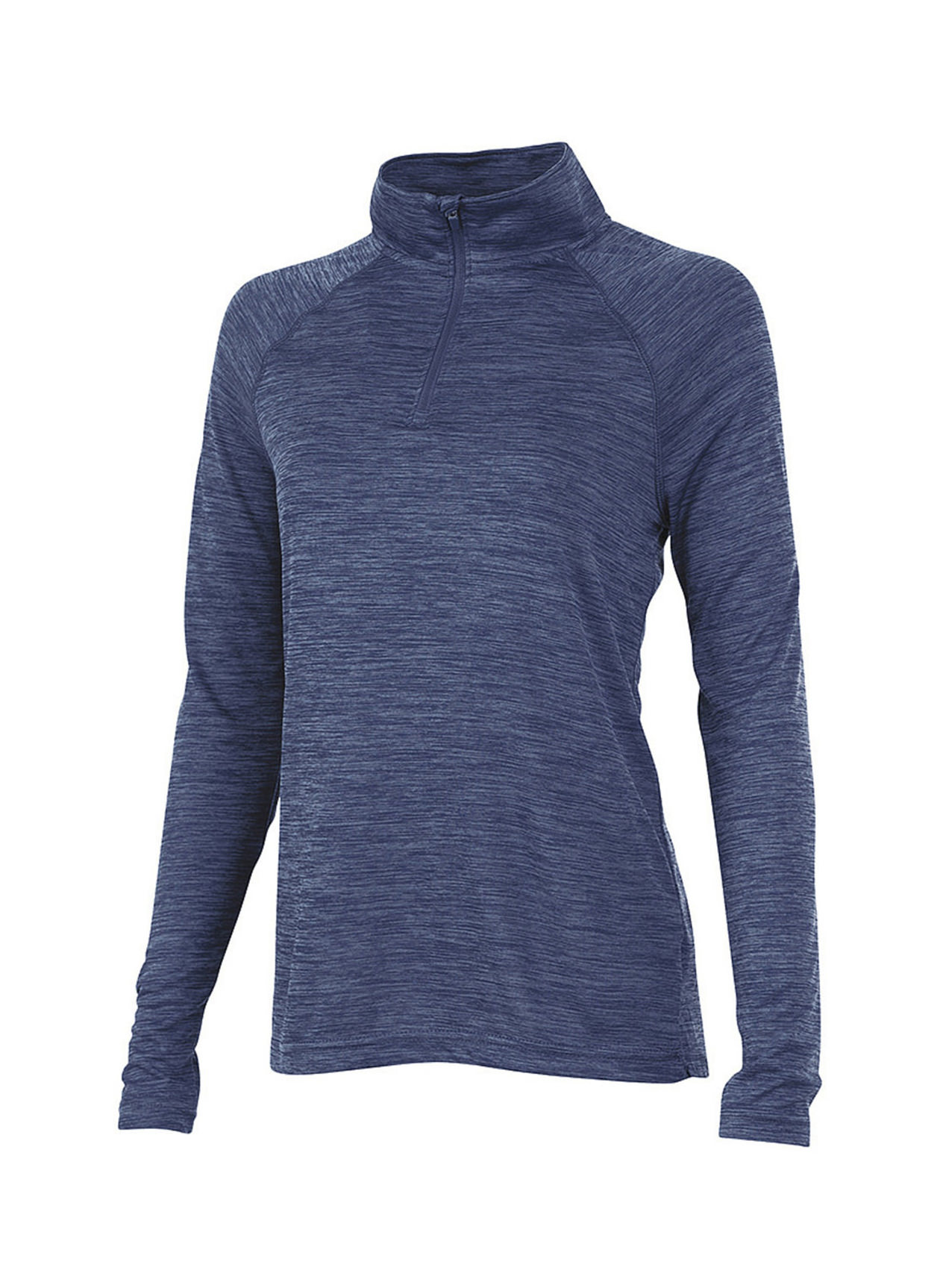Charles River Women's Navy Space Dyed Quarter-Zip