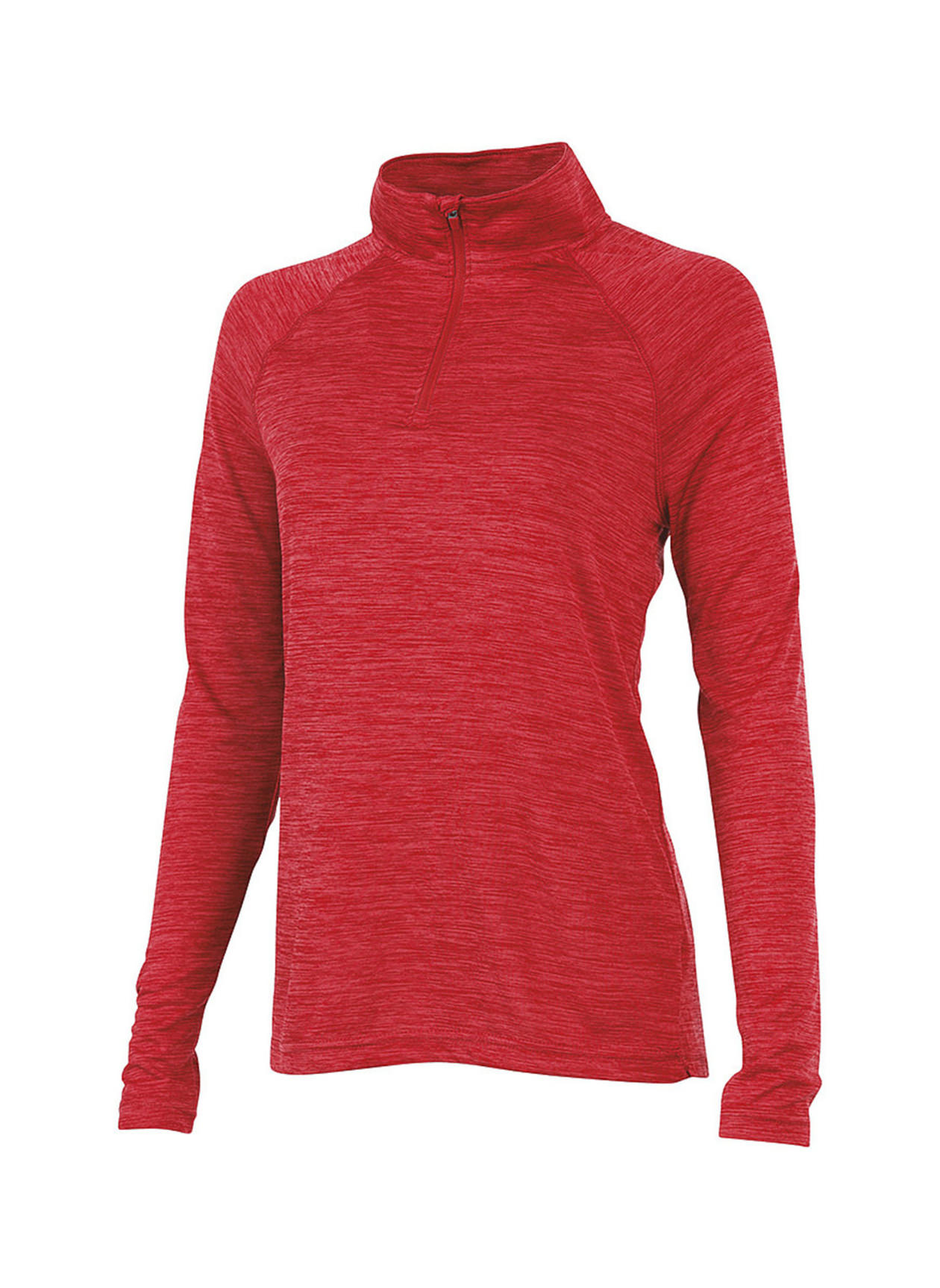 Charles River Women's Red Space Dyed Quarter-Zip