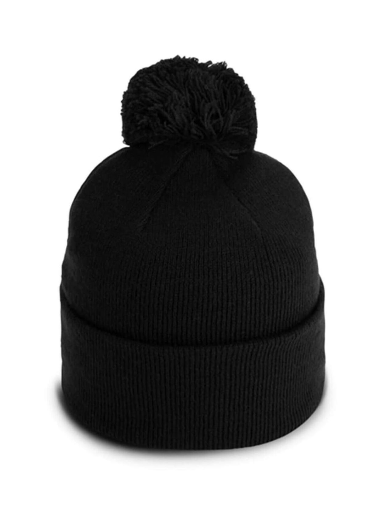 Imperial Black The Tahoe Knit Beanie with Pom