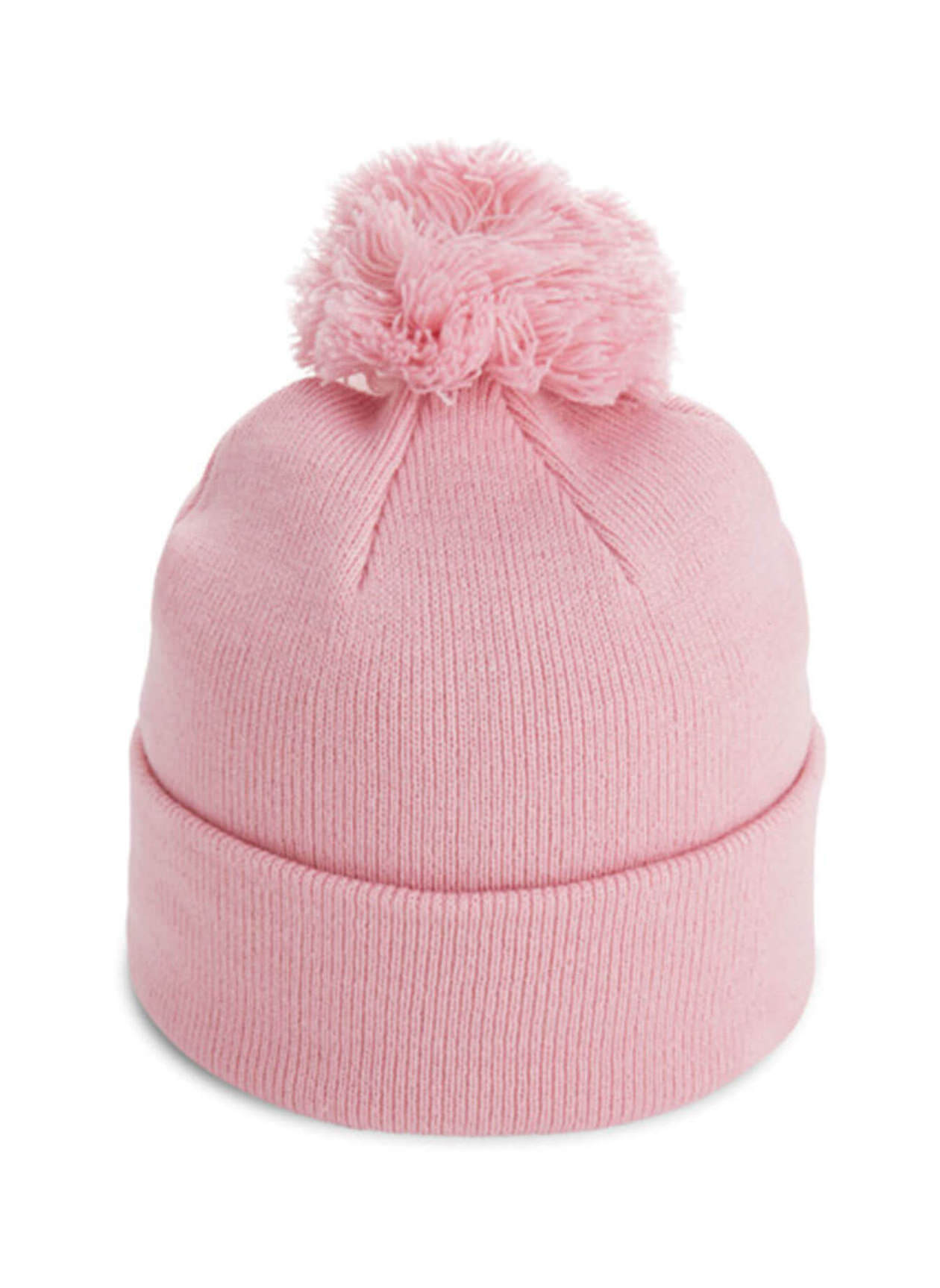 Imperial Light Pink The Tahoe Knit Beanie with Pom