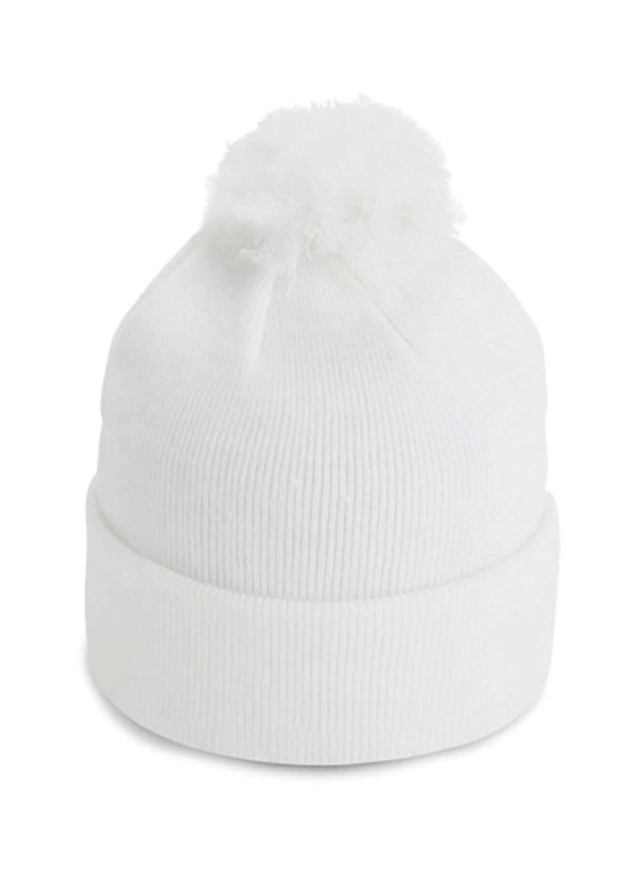 Imperial White The Tahoe Knit Beanie with Pom