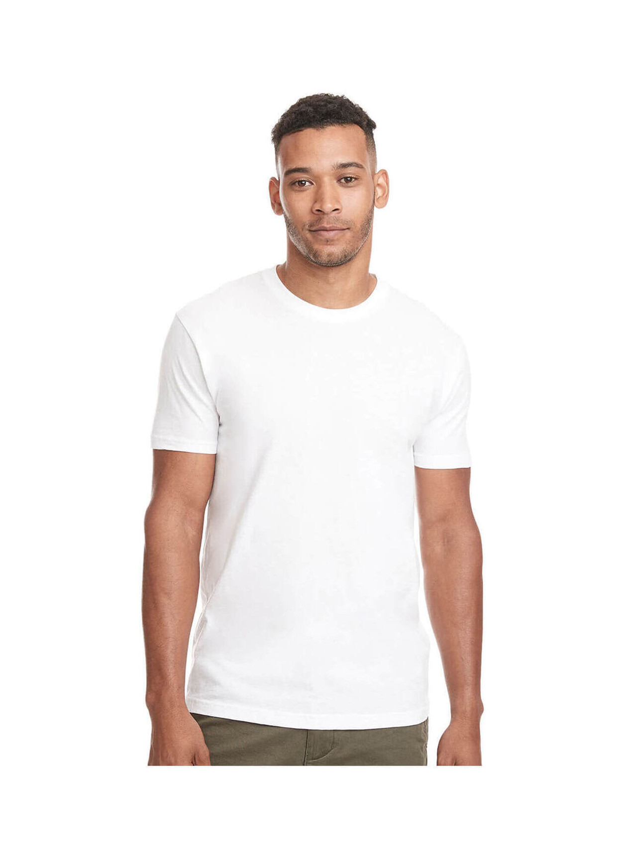 Next Level Men's White Unisex Triblend T-Shirt