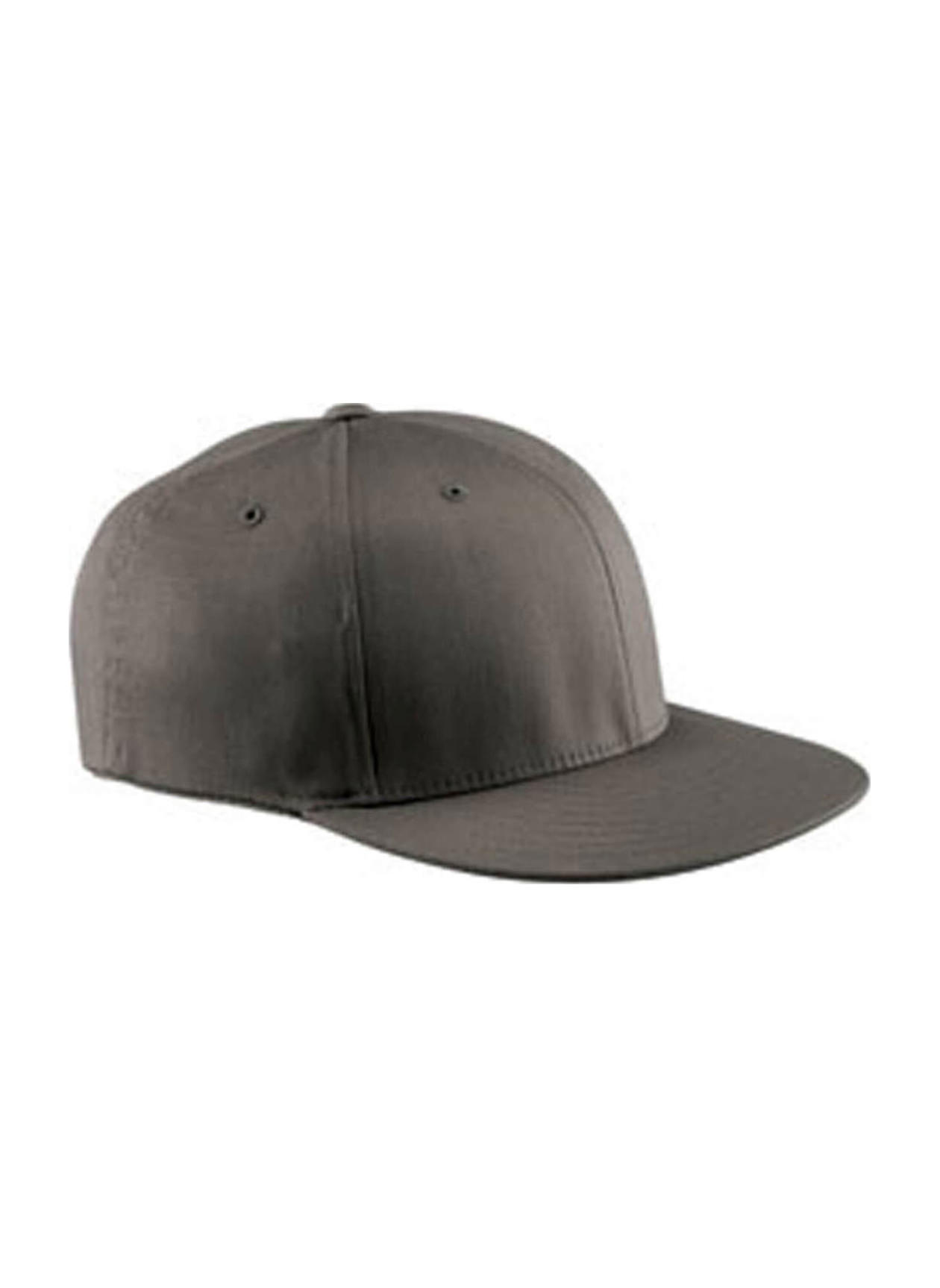 Flexfit Dark Grey Wooly Twill Pro Baseball On-Field Shape Hat with Flat Bill