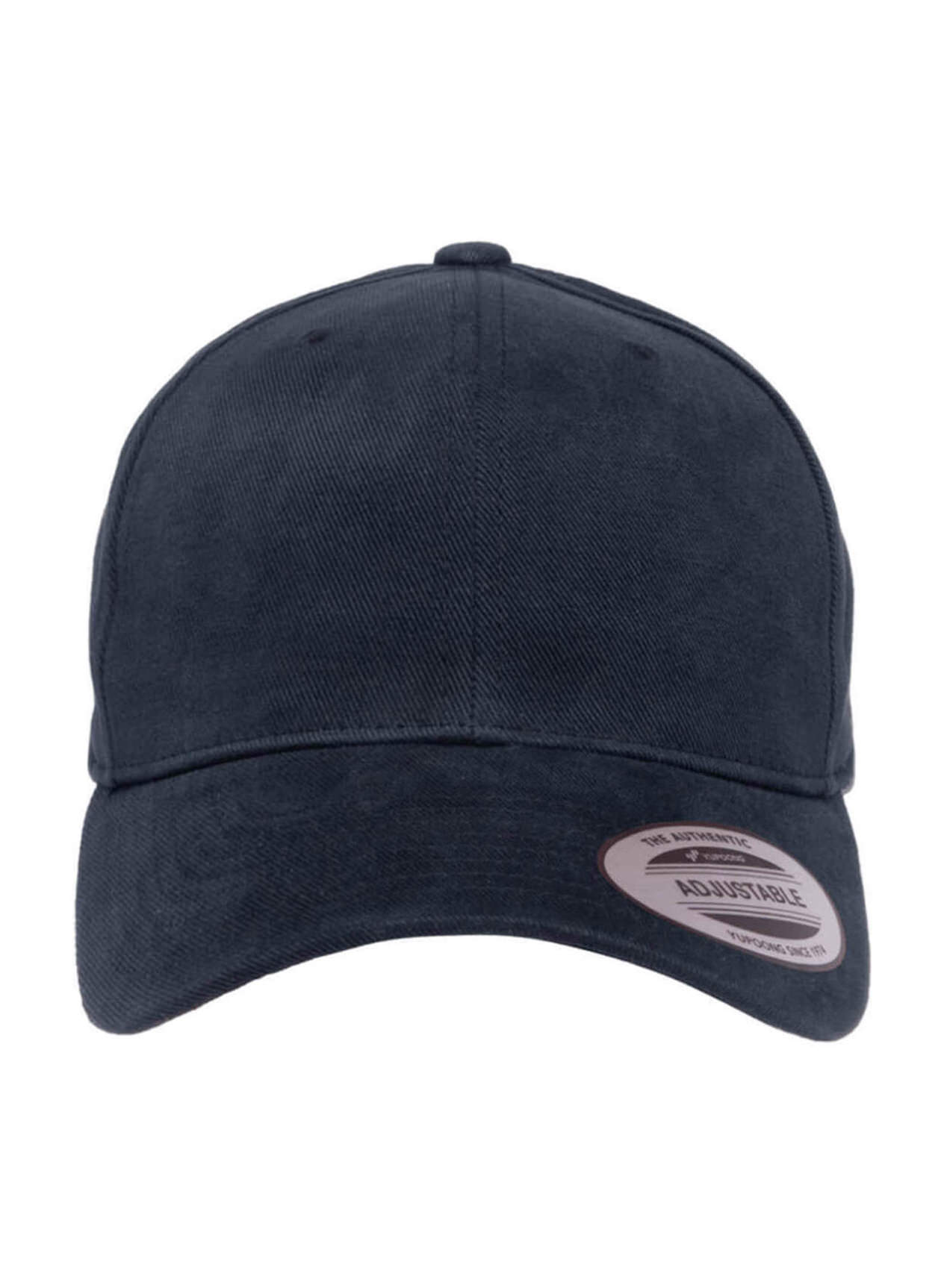 Yupoong Navy Brushed Cotton Twill Mid-Profile Hat