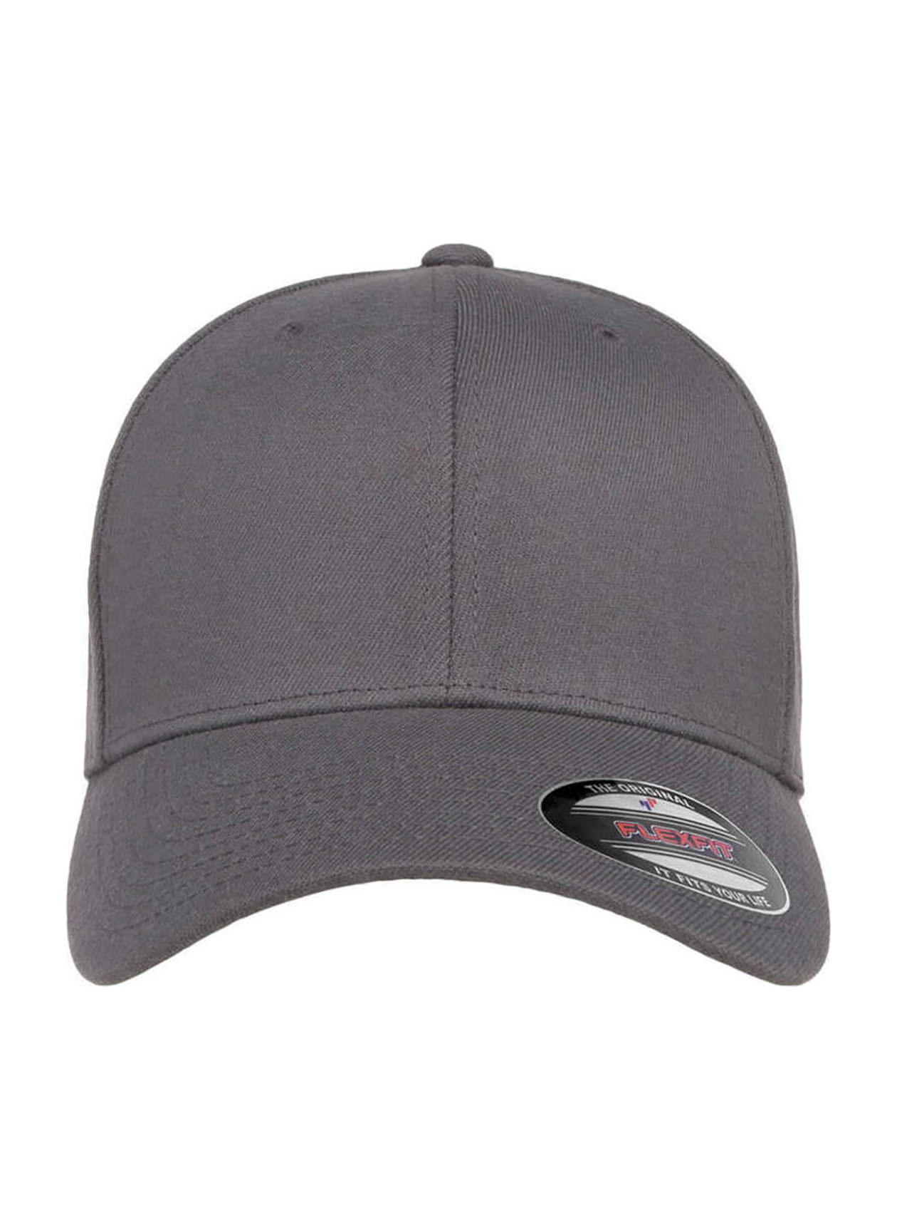 | Grey Flexfit Hat Wool Blend Flexfit